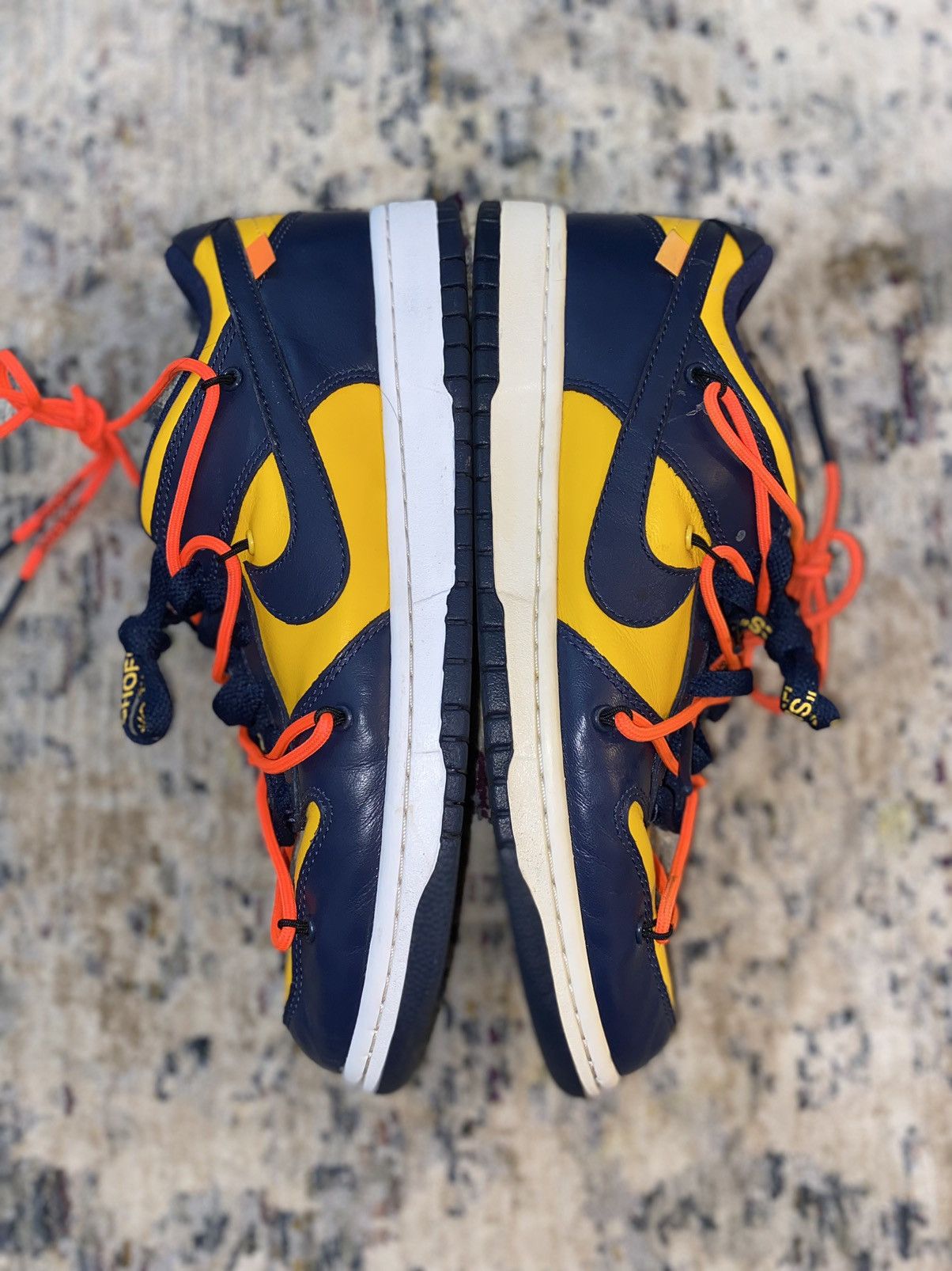 image of Off-White Nike Dunk Low University Gold Size 10 Shoes, Men's