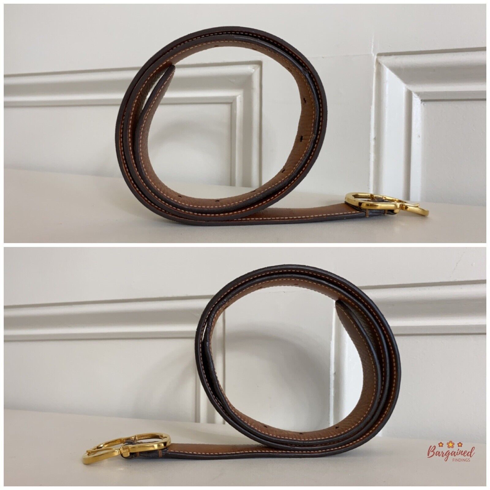 Louis Vuitton Louis Vuitton Damier Ebene Canvas Leather Mini Belt Size 28 - 9 Thumbnail