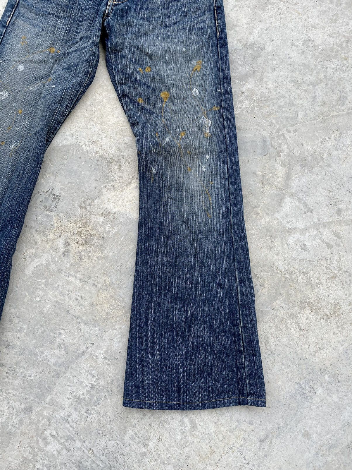 Japanese Brand VTG MORGAN HOMME FLARED DENIM PAINTER ART MI JAPAN SIZE30X29 Size US 30 / EU 46 - 5 Thumbnail