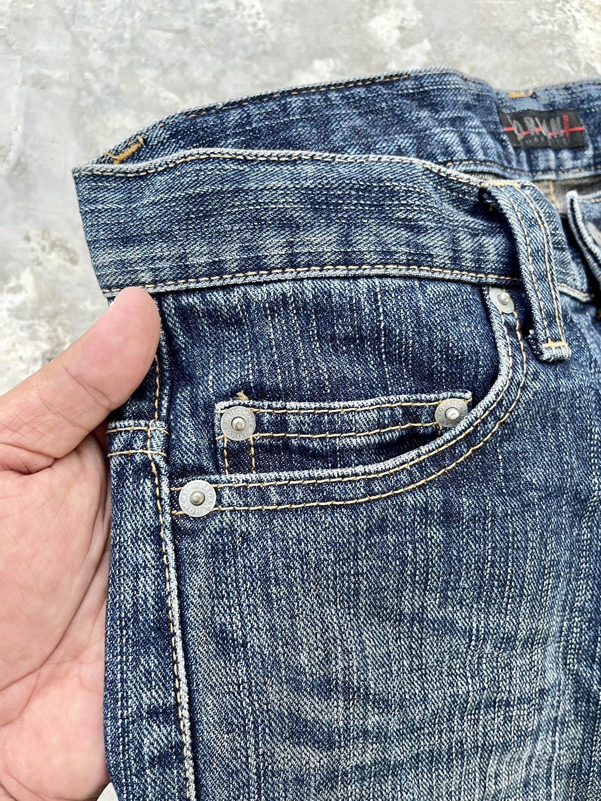 Japanese Brand VTG MORGAN HOMME FLARED DENIM PAINTER ART MI JAPAN SIZE30X29 Size US 30 / EU 46 - 6 Thumbnail