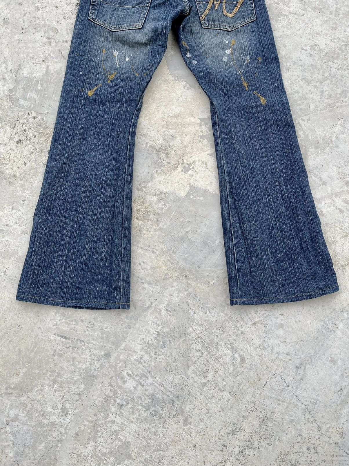 Japanese Brand VTG MORGAN HOMME FLARED DENIM PAINTER ART MI JAPAN SIZE30X29 Size US 30 / EU 46 - 11 Thumbnail