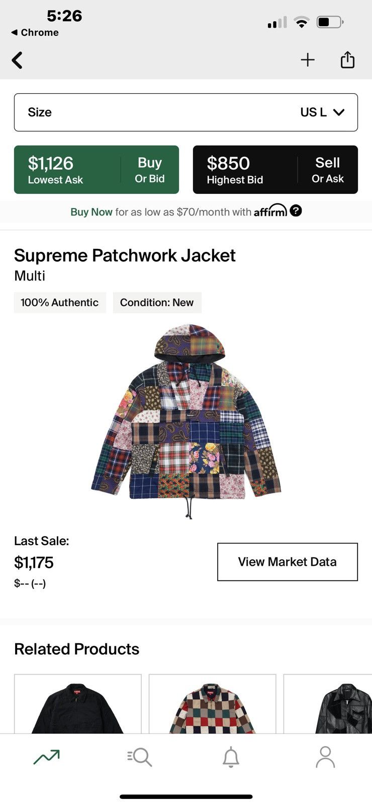 Supreme Supreme Patchwork Anorak 2016 Size US L / EU 52-54 / 3 - 8 Thumbnail