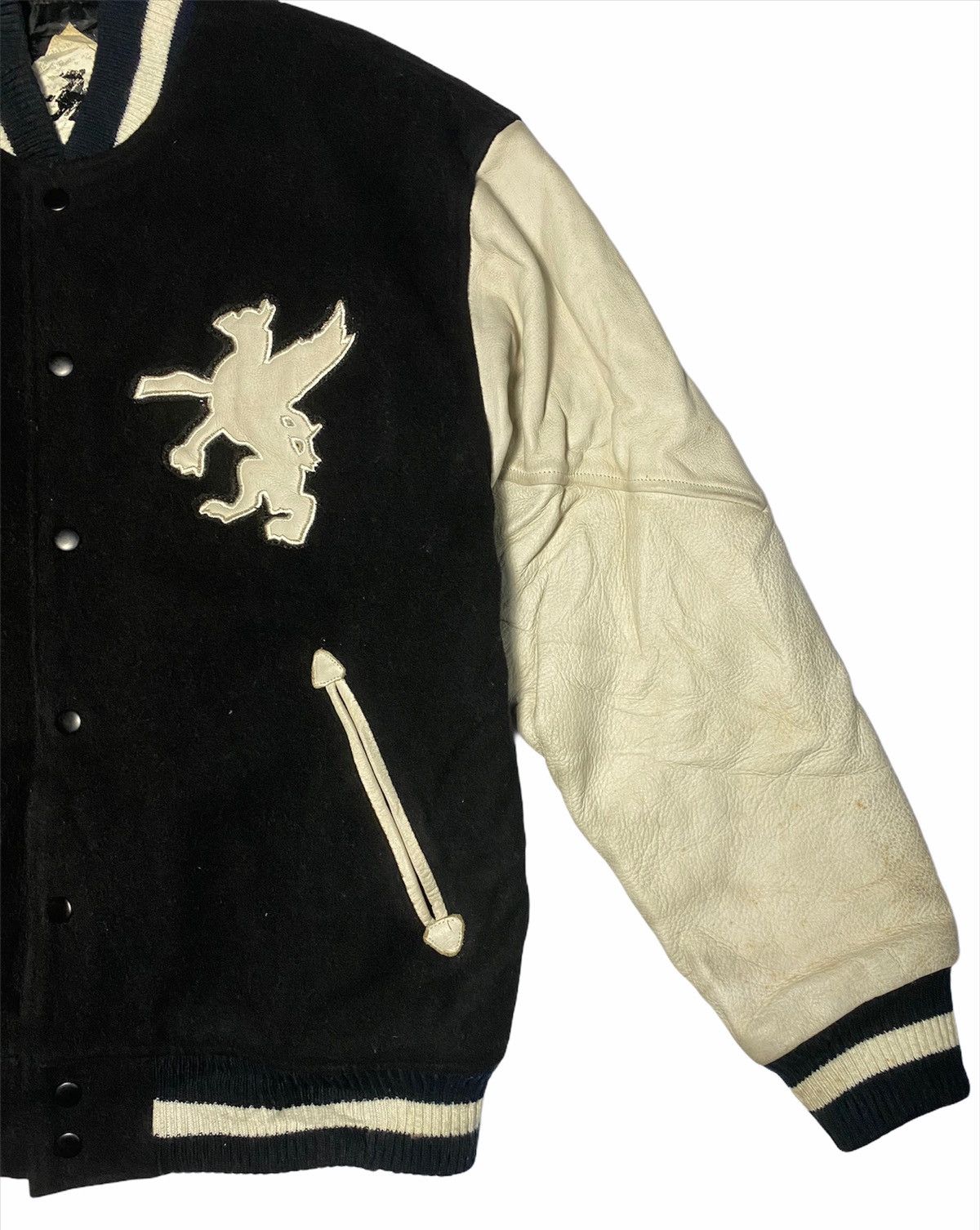 Japanese Brand Vintage 90s varsity jacket Size US L / EU 52-54 / 3 - 3 Thumbnail