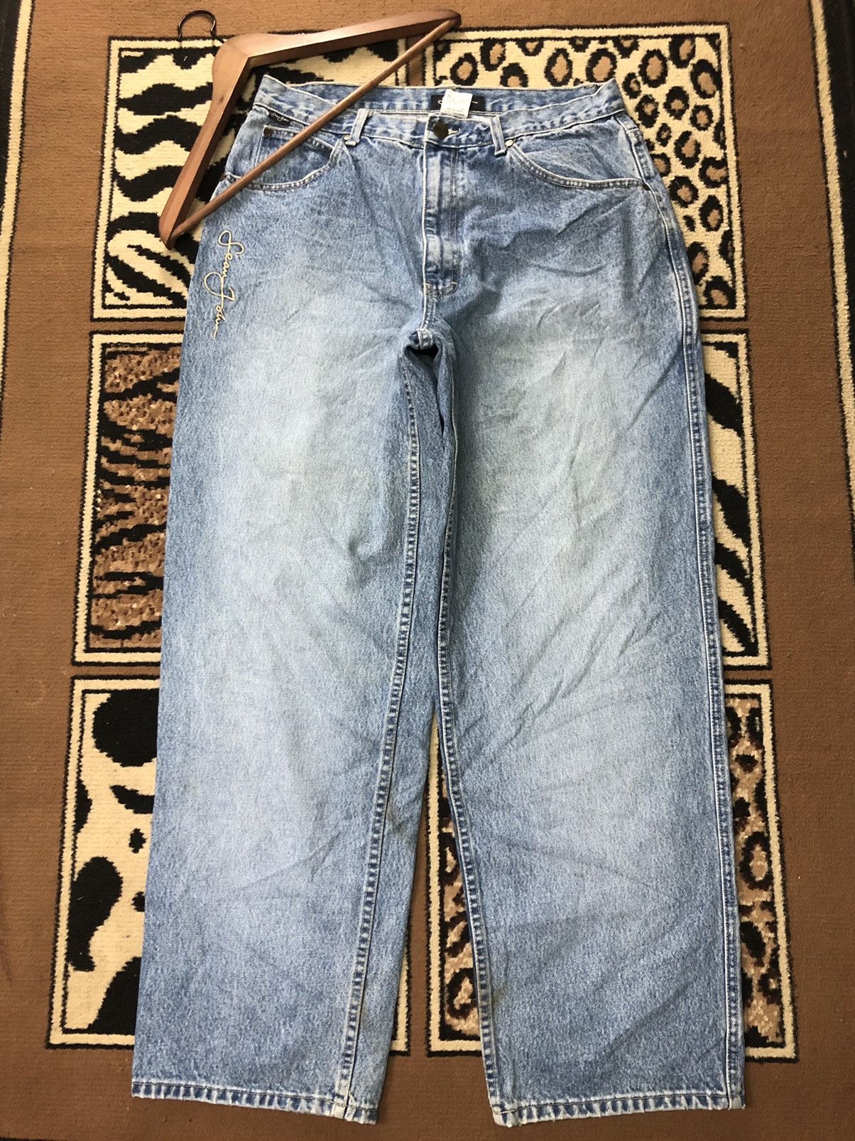 Sean John × Vintage VINTAGE SEAN JOHN WORKWEAR BLUE WASH DENIM Size US 32 / EU 48 - 7 Thumbnail