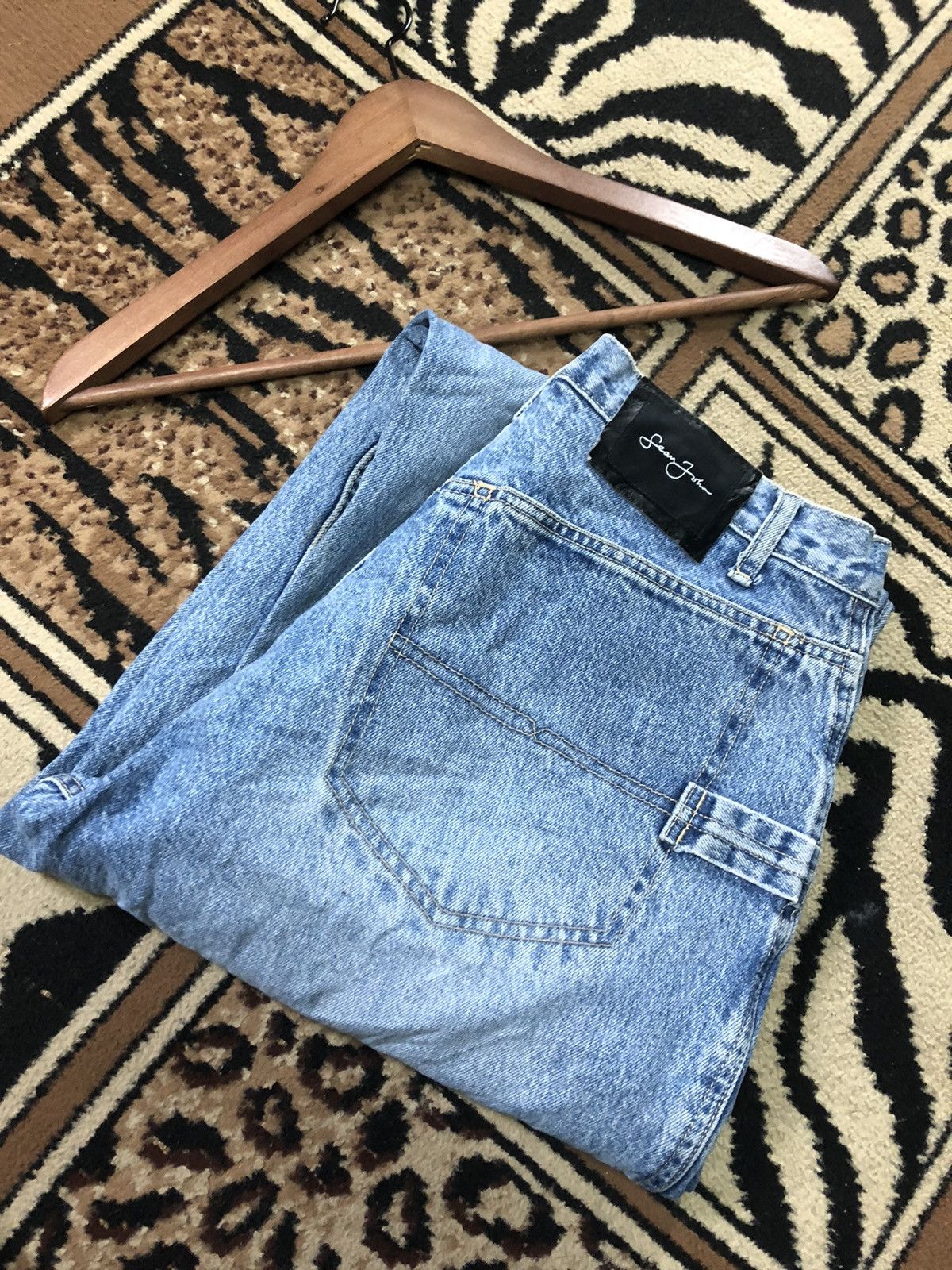 Sean John × Vintage VINTAGE SEAN JOHN WORKWEAR BLUE WASH DENIM Size US 32 / EU 48 - 3 Thumbnail
