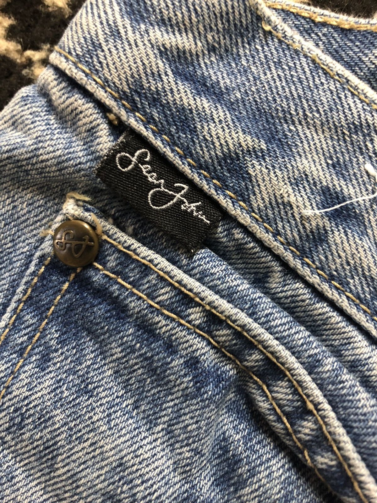 Sean John × Vintage VINTAGE SEAN JOHN WORKWEAR BLUE WASH DENIM Size US 32 / EU 48 - 10 Thumbnail