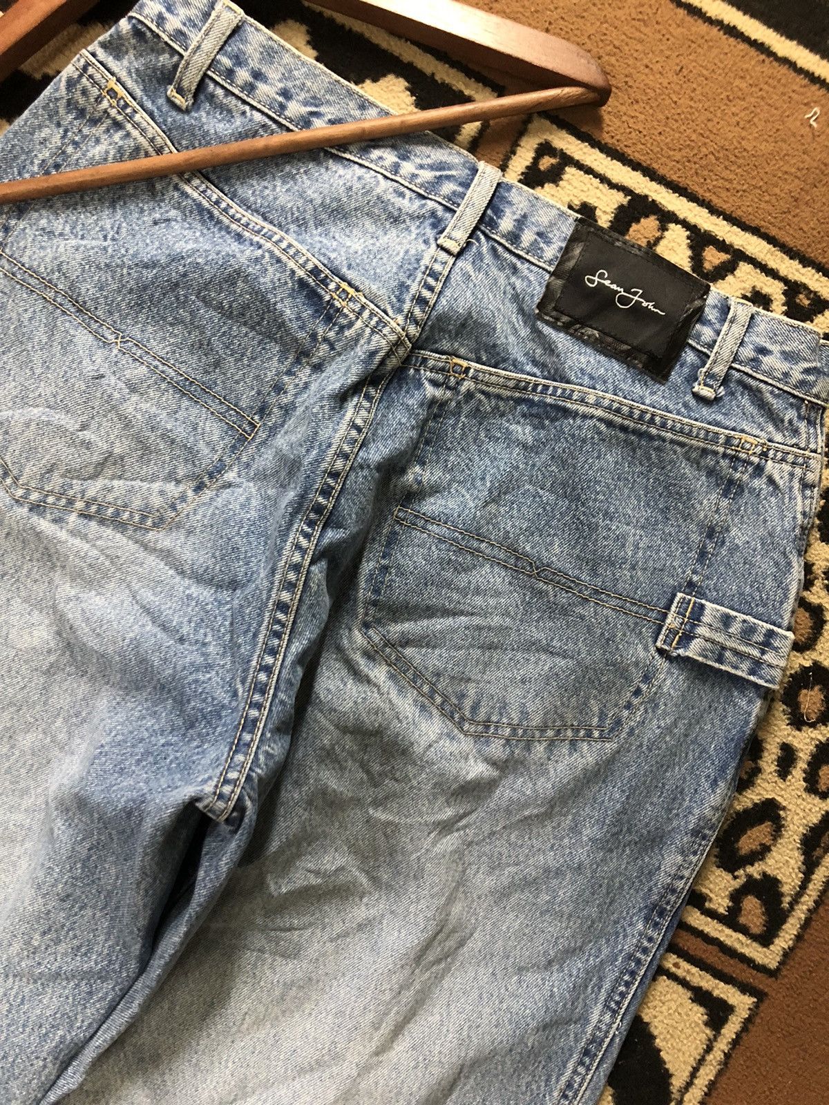 Sean John × Vintage VINTAGE SEAN JOHN WORKWEAR BLUE WASH DENIM Size US 32 / EU 48 - 5 Thumbnail