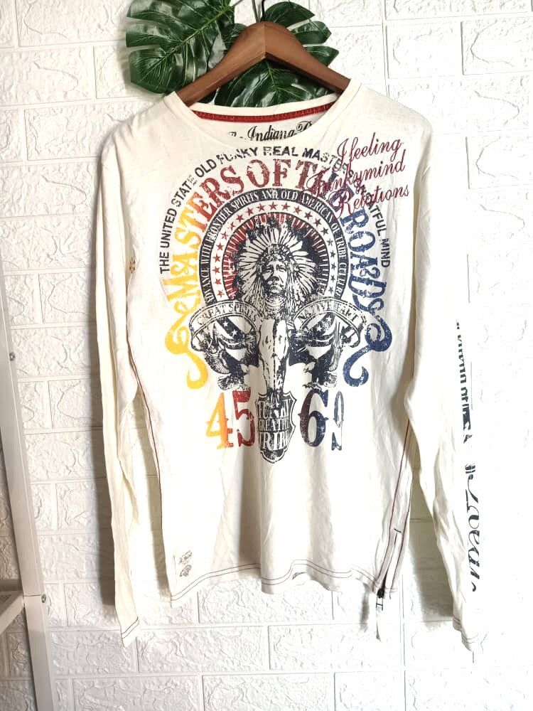 Indian Motorcycle × Vintage VINTAGE THE INDIAN POLIS MASTERS OF THE ROAD LONG SLEEVE Size US M / EU 48-50 / 2 - 1 Thumbnail