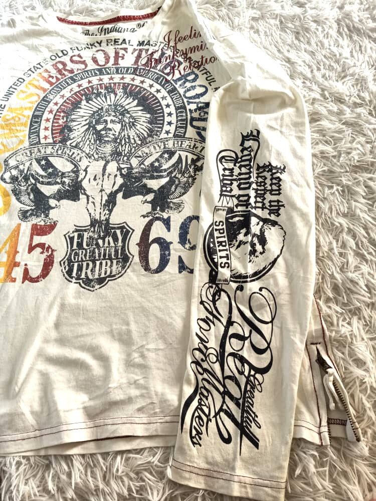 Indian Motorcycle × Vintage VINTAGE THE INDIAN POLIS MASTERS OF THE ROAD LONG SLEEVE Size US M / EU 48-50 / 2 - 6 Thumbnail