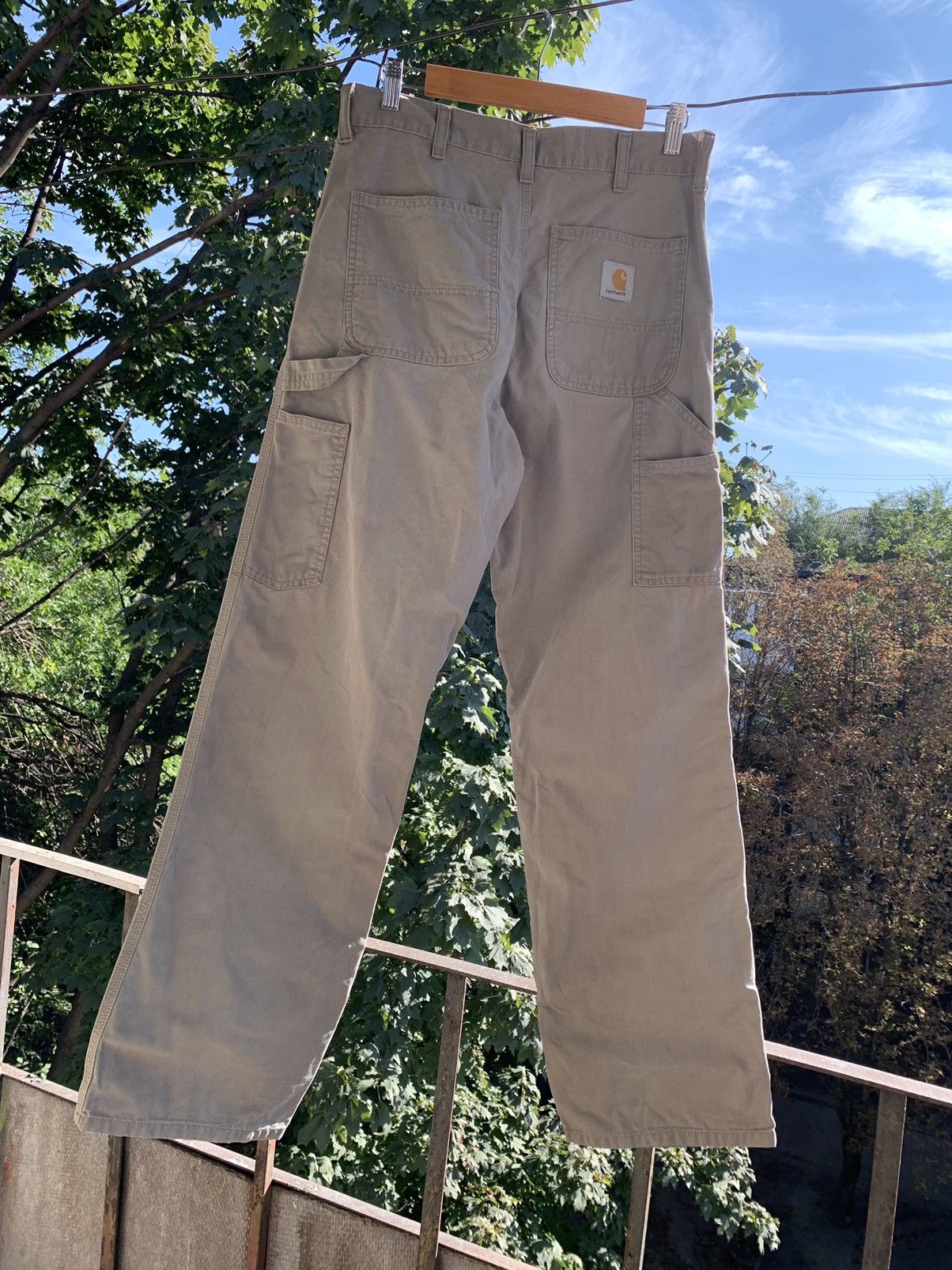 Carhartt 90s Vintage Carhartt Single Knee Beige Cargo Work Pants Size US 30 / EU 46 - 2 Thumbnail