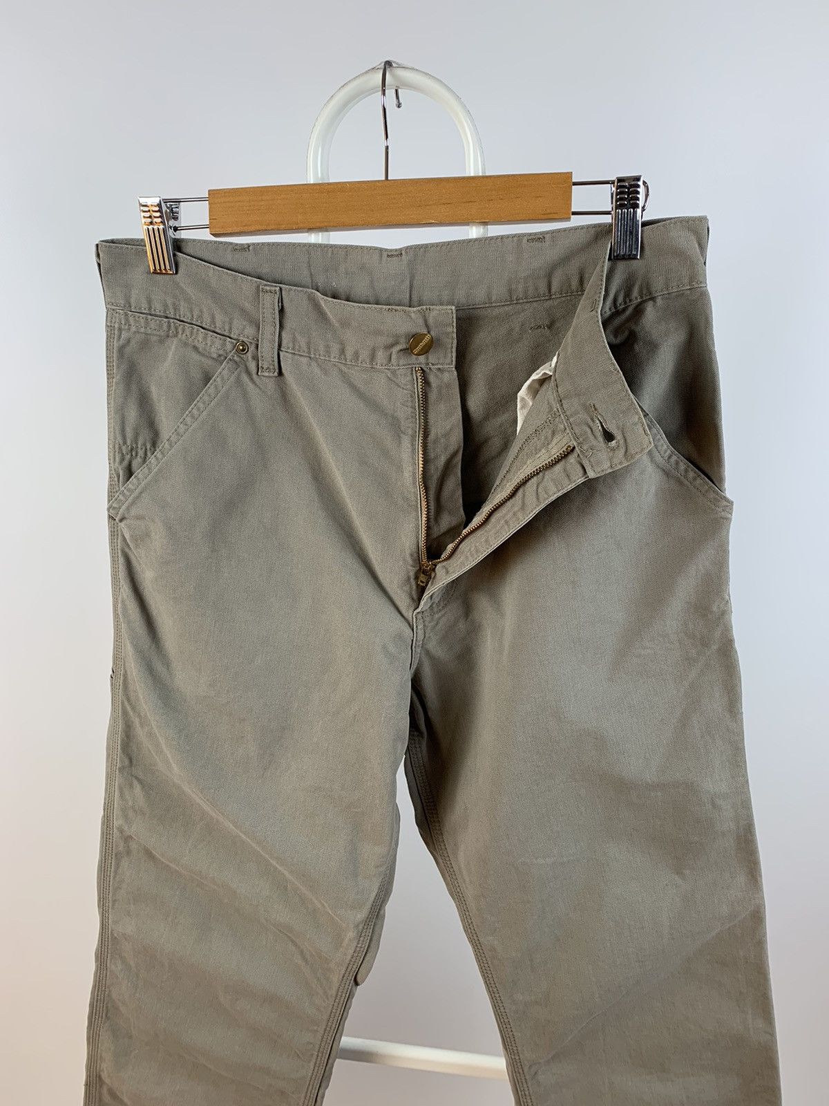 Carhartt 90s Vintage Carhartt Single Knee Beige Cargo Work Pants Size US 30 / EU 46 - 10 Thumbnail