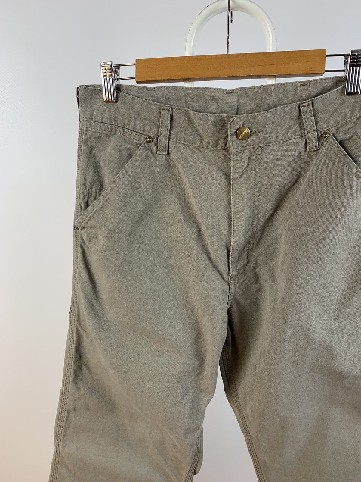 Carhartt 90s Vintage Carhartt Single Knee Beige Cargo Work Pants Size US 30 / EU 46 - 11 Thumbnail