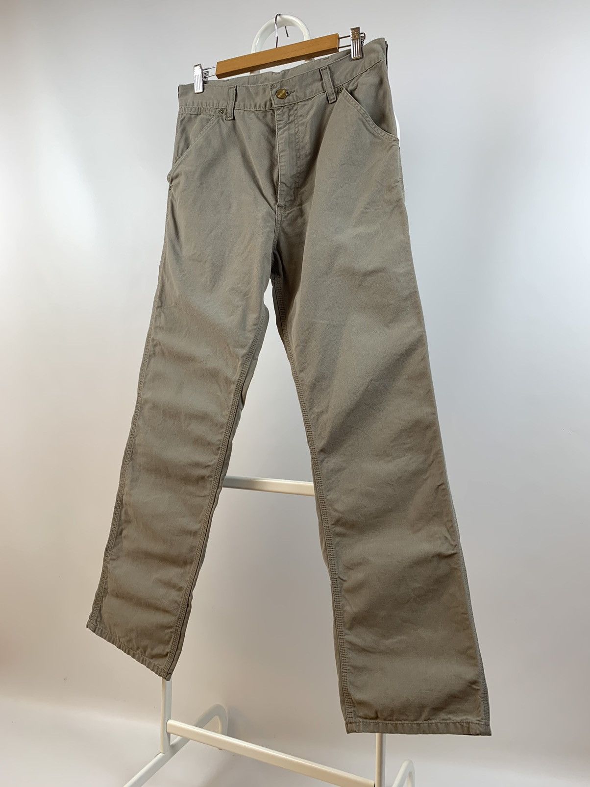 Carhartt 90s Vintage Carhartt Single Knee Beige Cargo Work Pants Size US 30 / EU 46 - 13 Thumbnail