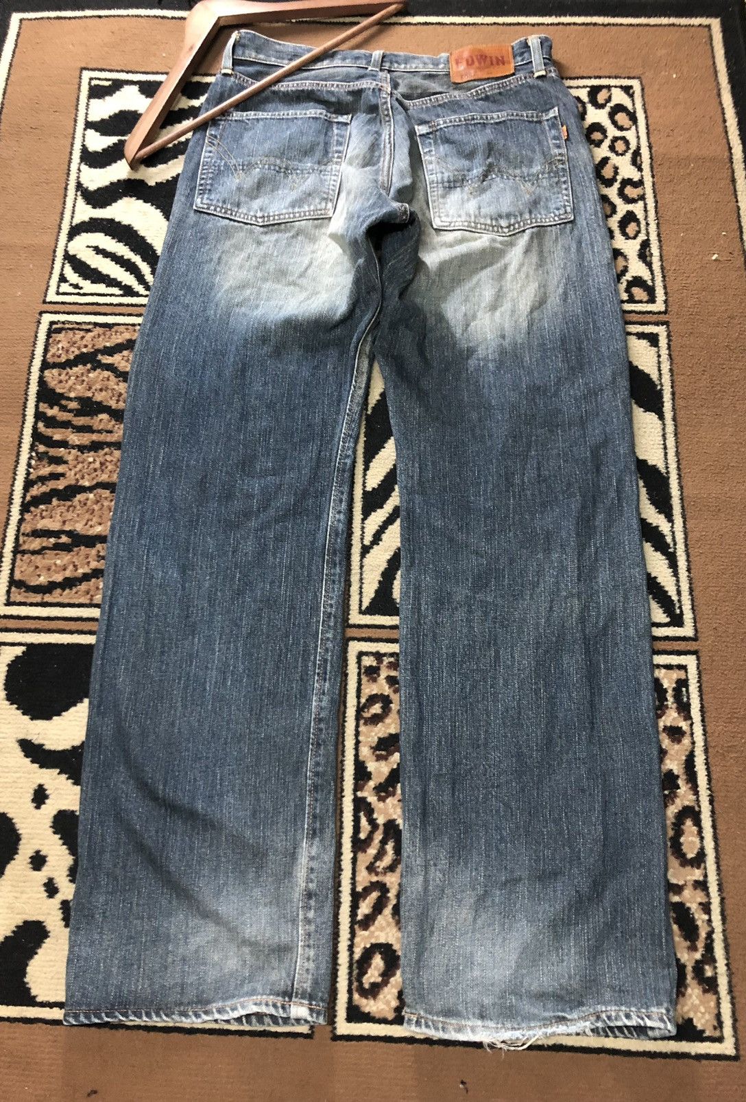 Edwin × Vintage VINTAGE SELVEDGE EDWIN 505z DISTRESSED DENIM Size US 34 / EU 50 - 9 Thumbnail
