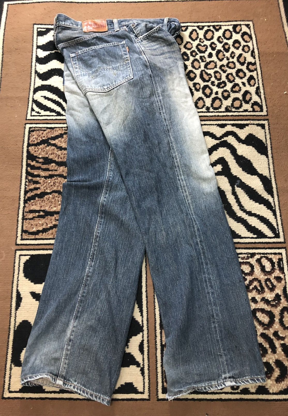 Edwin × Vintage VINTAGE SELVEDGE EDWIN 505z DISTRESSED DENIM Size US 34 / EU 50 - 14 Thumbnail