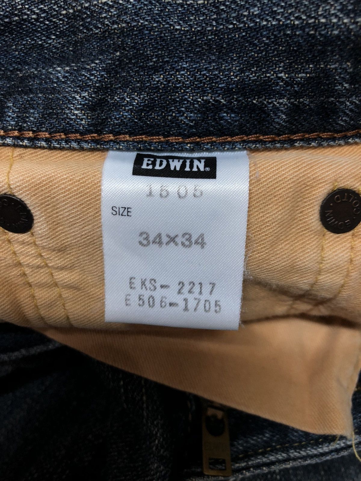 Edwin × Vintage VINTAGE SELVEDGE EDWIN 505z DISTRESSED DENIM Size US 34 / EU 50 - 7 Thumbnail