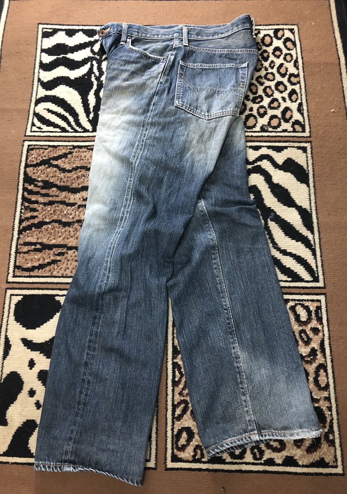 Edwin × Vintage VINTAGE SELVEDGE EDWIN 505z DISTRESSED DENIM Size US 34 / EU 50 - 13 Thumbnail