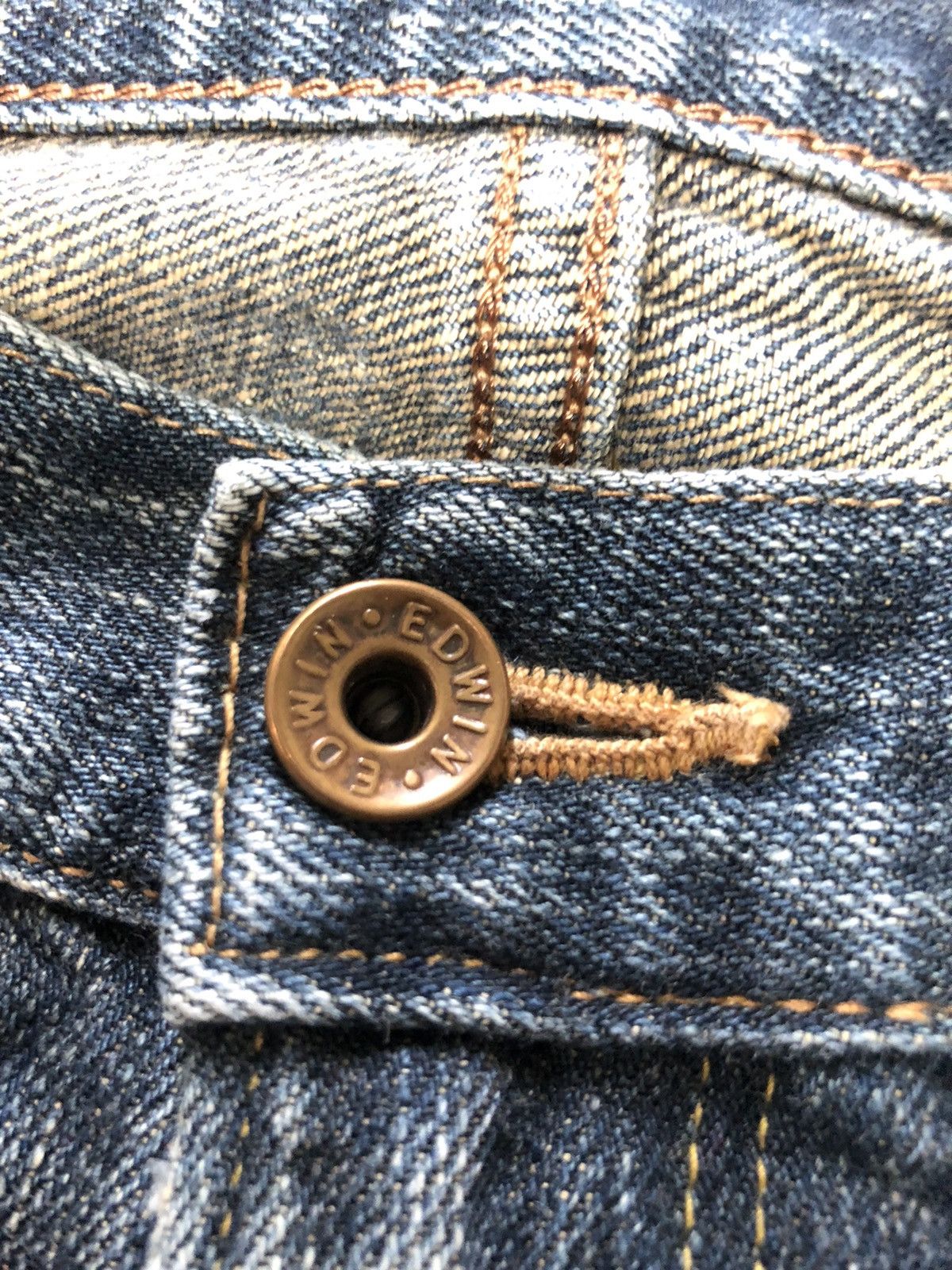 Edwin × Vintage VINTAGE SELVEDGE EDWIN 505z DISTRESSED DENIM Size US 34 / EU 50 - 5 Thumbnail