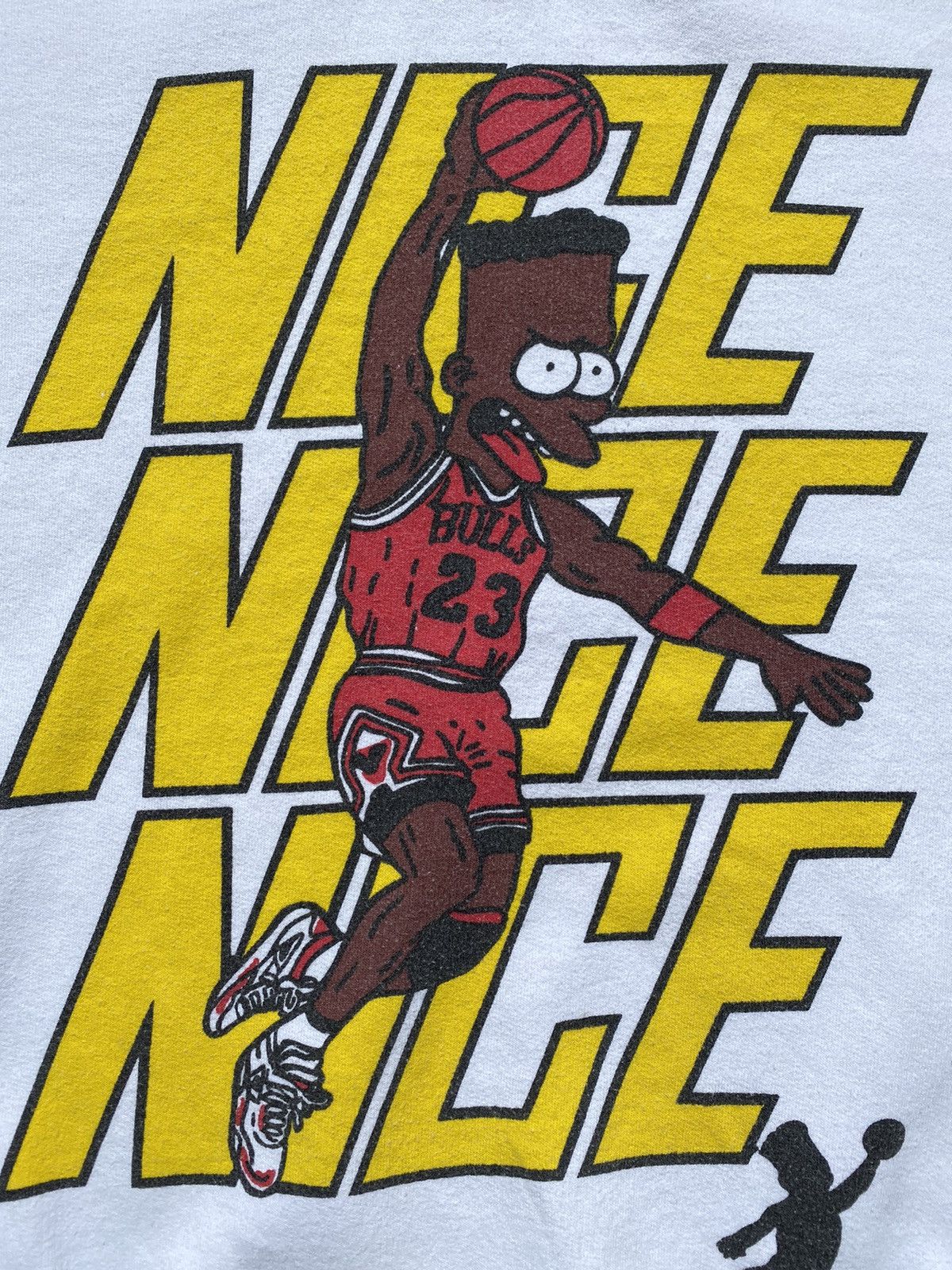NBA × Nike × Vintage vtg bart simpsons “nice” parody to nike jumpman m.jordan Size US L / EU 52-54 / 3 - 4 Thumbnail