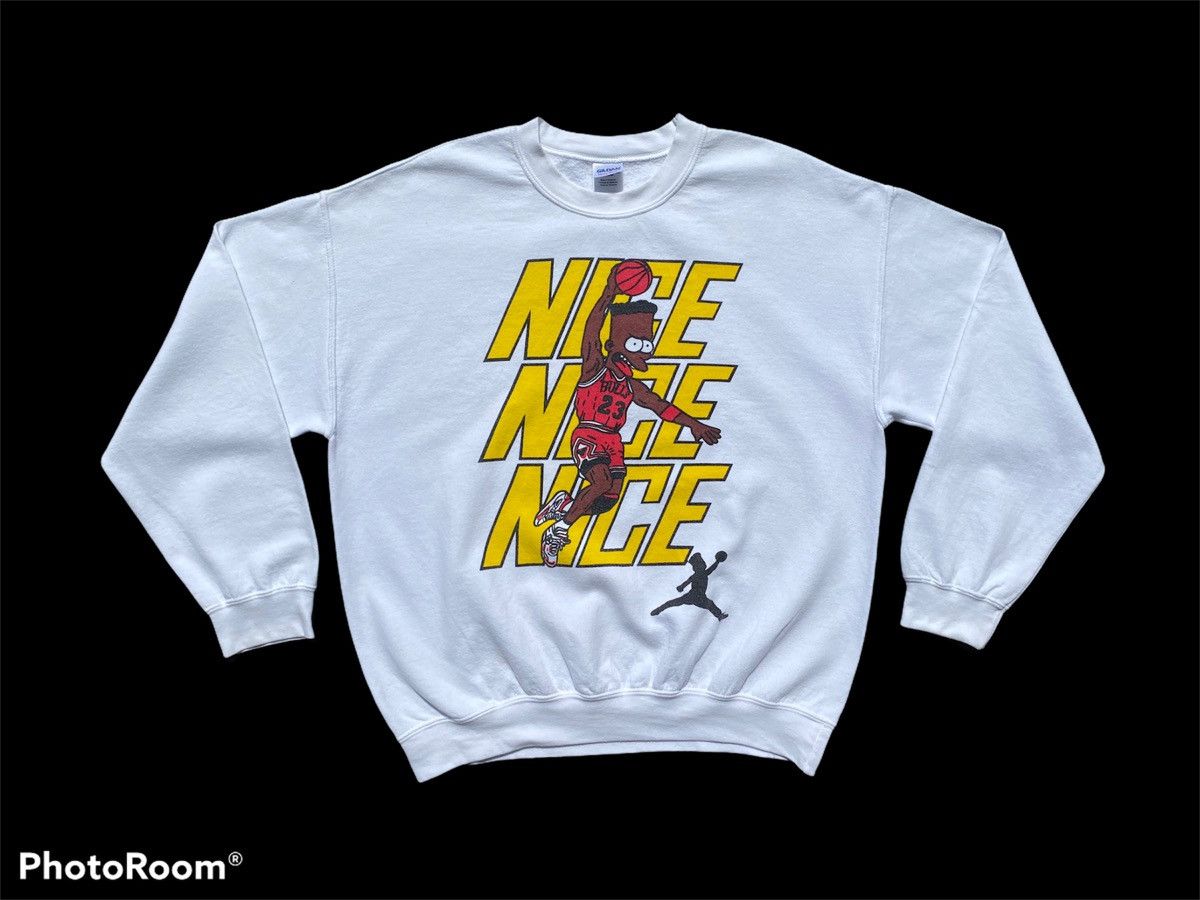 NBA × Nike × Vintage vtg bart simpsons “nice” parody to nike jumpman m.jordan Size US L / EU 52-54 / 3 - 1 Thumbnail