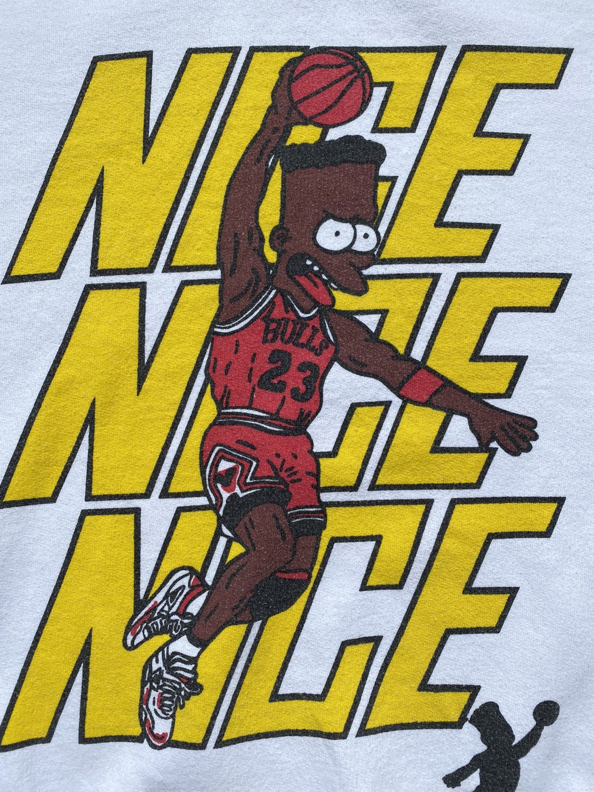 NBA × Nike × Vintage vtg bart simpsons “nice” parody to nike jumpman m.jordan Size US L / EU 52-54 / 3 - 7 Thumbnail