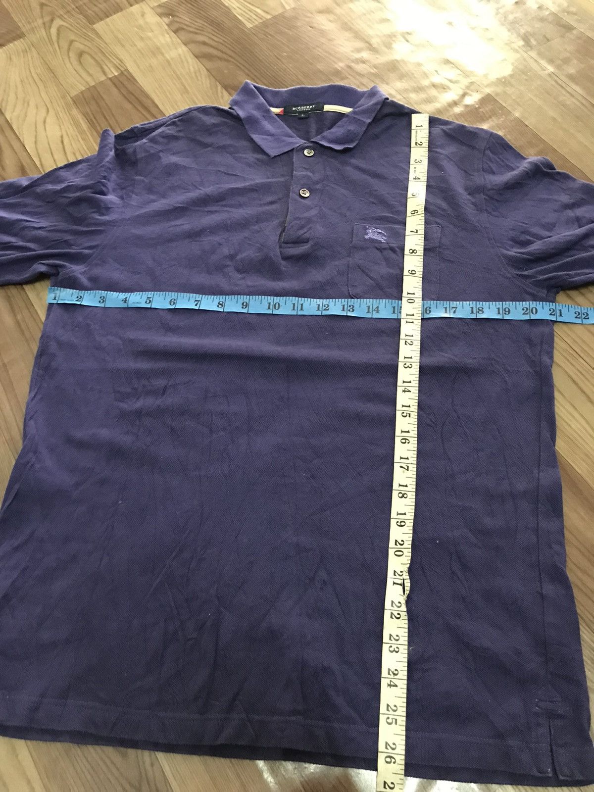 Burberry × Vintage VINTAGE BURBERRY SINGLE POCKET POLO LONG SLEEVE Size US M / EU 48-50 / 2 - 9 Thumbnail