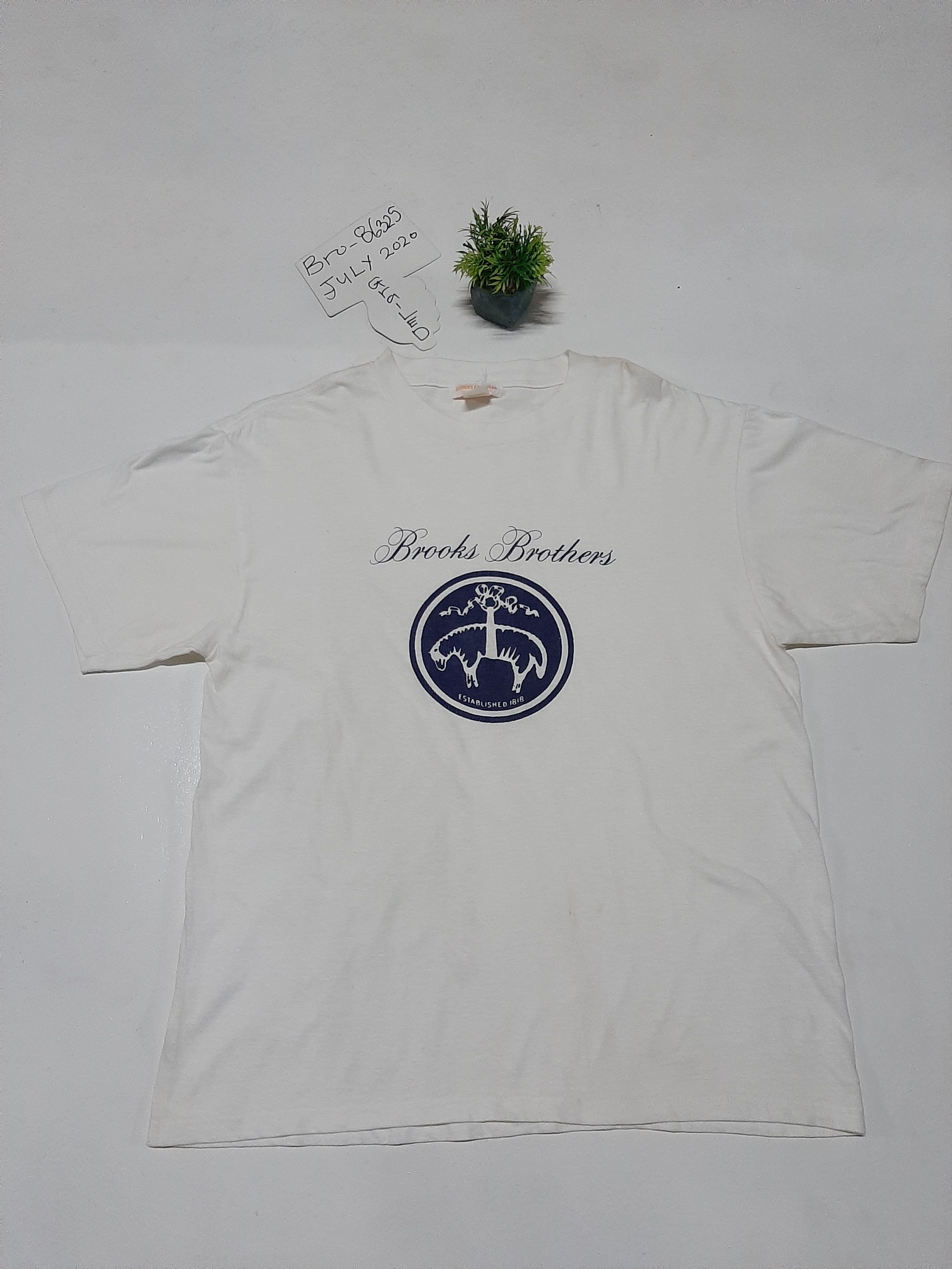 Brooks Brothers × Vintage VTG 90s BROOKS BROTHERS BIG LOGO SINGLE