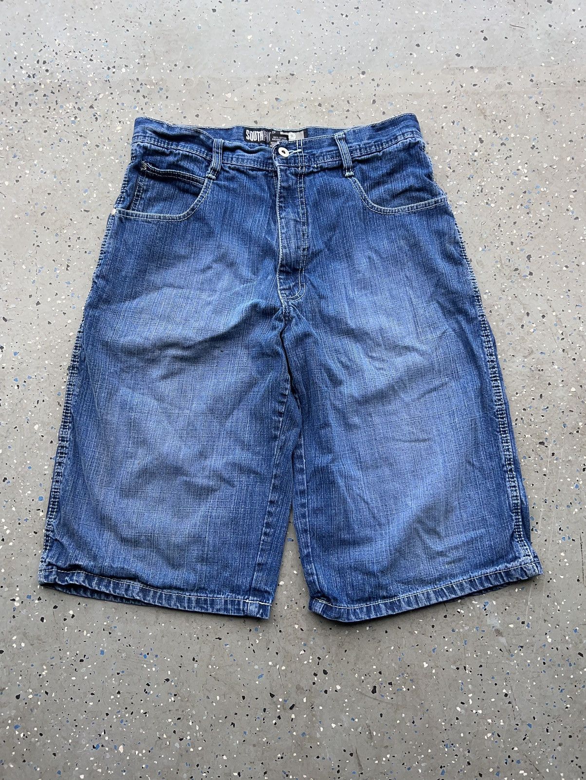 Vintage Vintage Y2K SouthPole Faded Baggy Jorts | Grailed