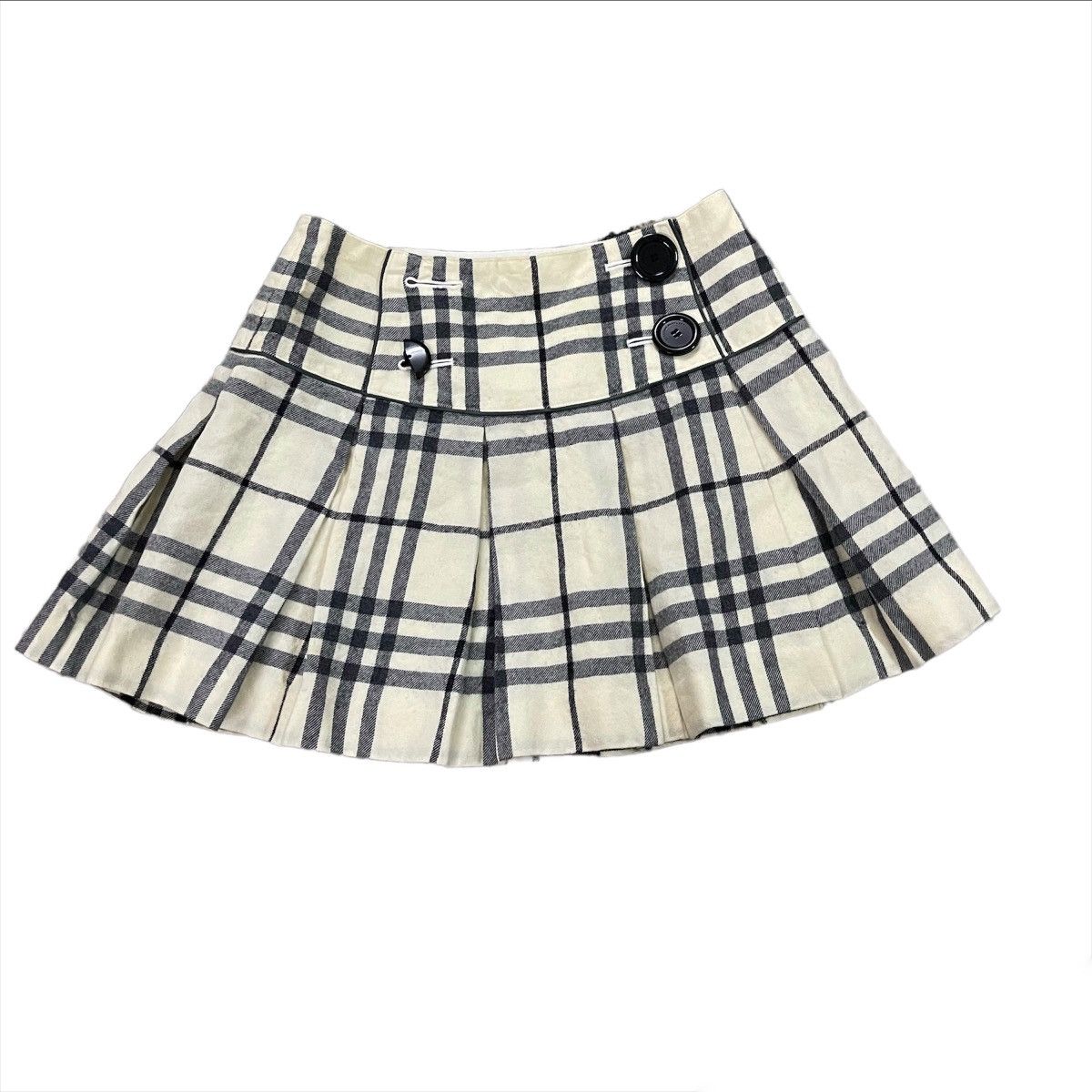 Burberry × Vintage Vintage Burberry London Blue Label Nova Check Mini Skirt Size 27" / US 4 / IT 40 - 1 Thumbnail