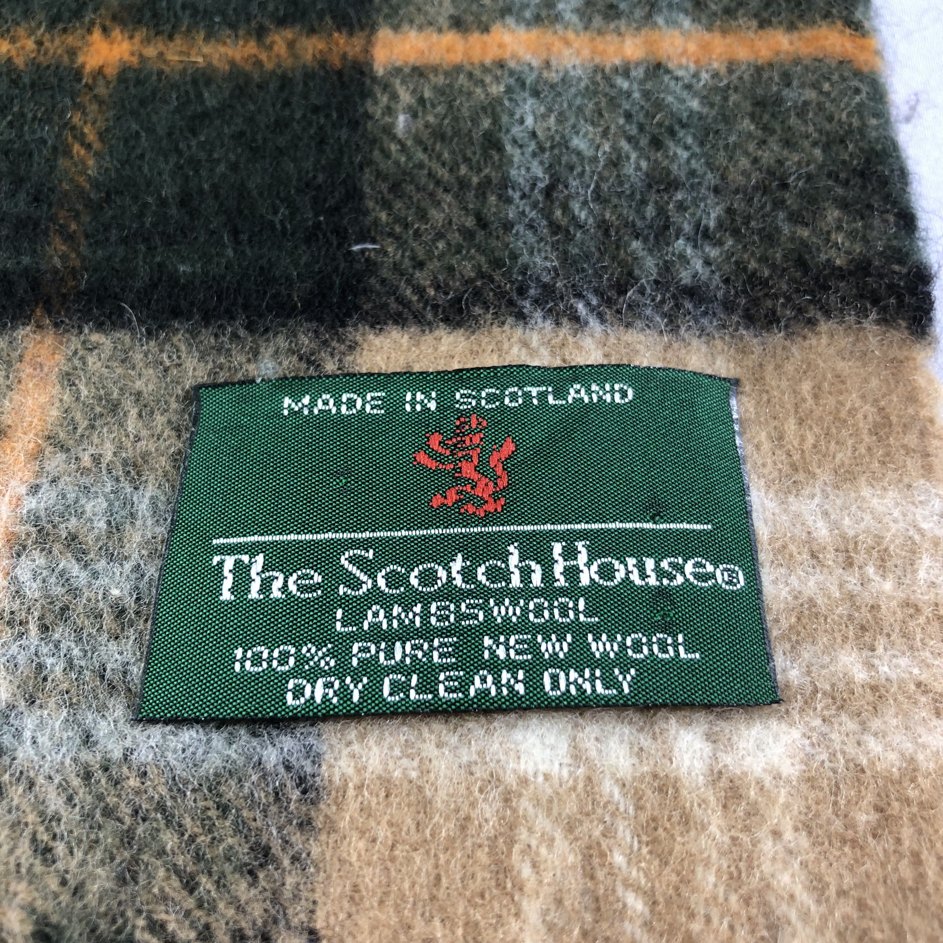 Johnstons Of Elgin The Scotch House Tartan Wool Scarf Muffler V1481 Size ONE SIZE - 4 Thumbnail
