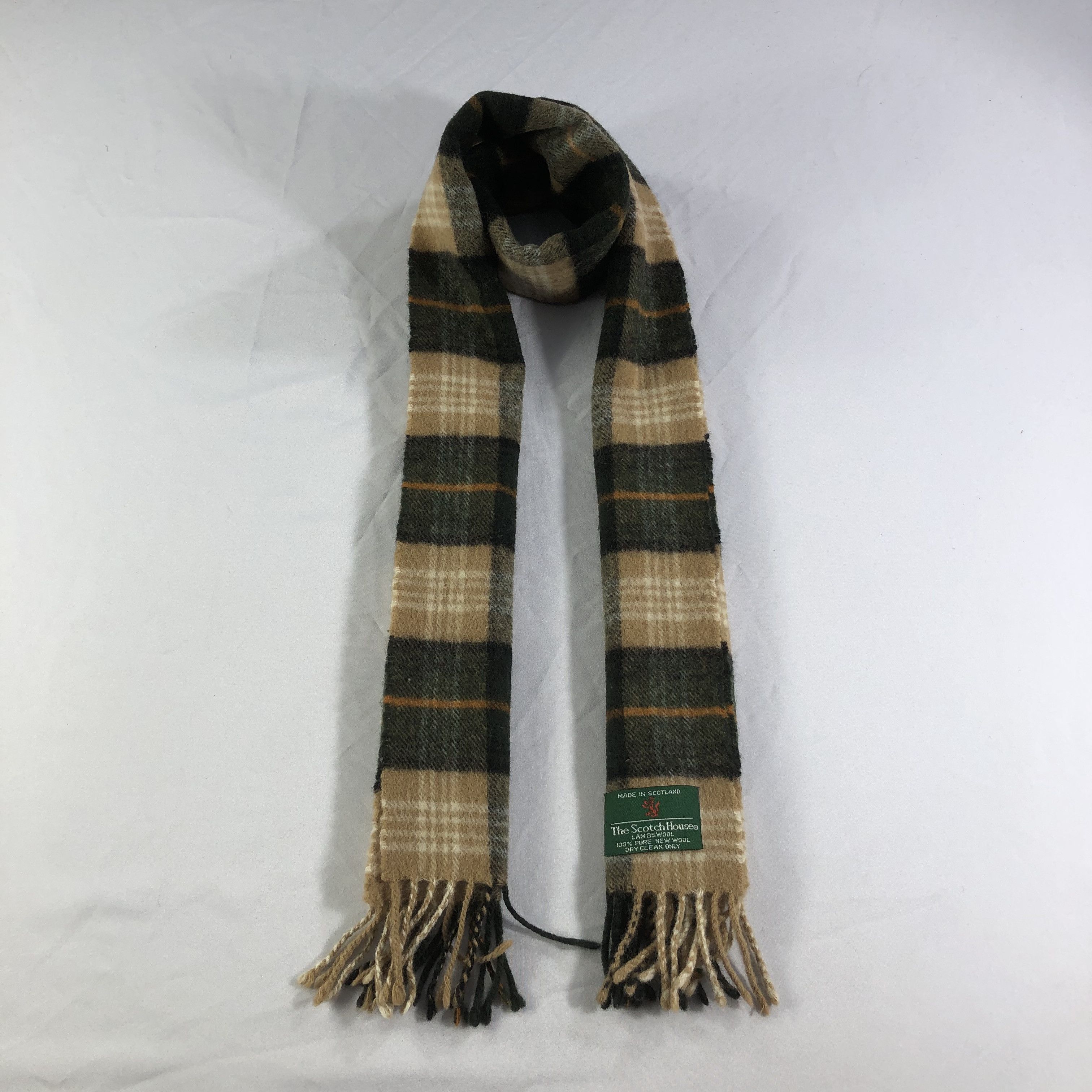 Johnstons Of Elgin The Scotch House Tartan Wool Scarf Muffler V1481 Size ONE SIZE - 1 Thumbnail