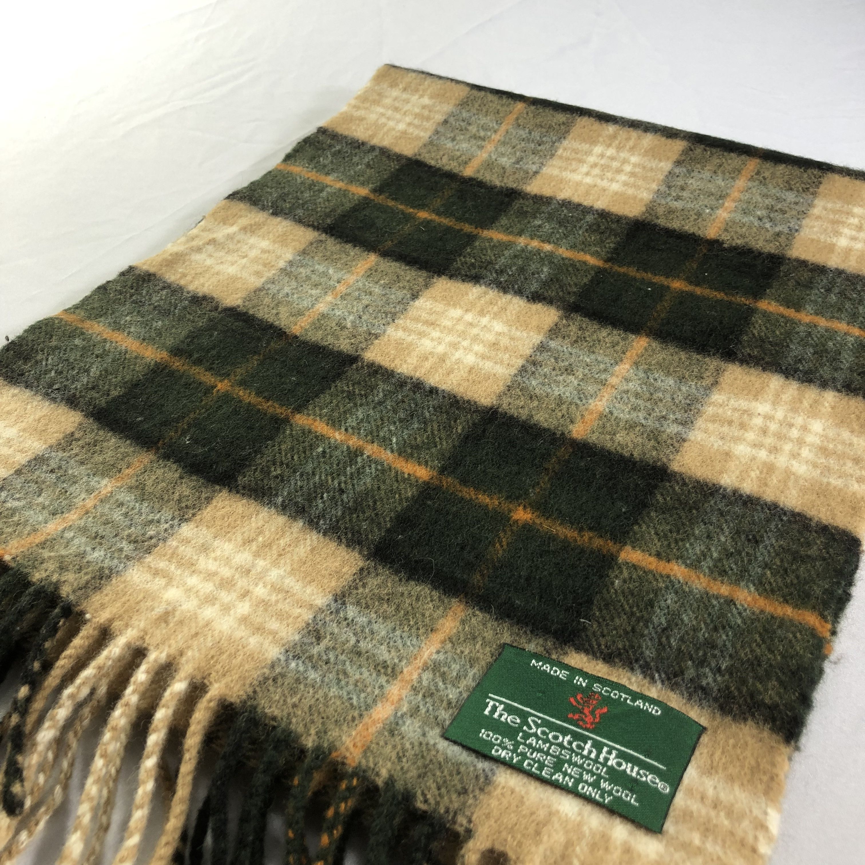Johnstons Of Elgin The Scotch House Tartan Wool Scarf Muffler V1481 Size ONE SIZE - 3 Thumbnail