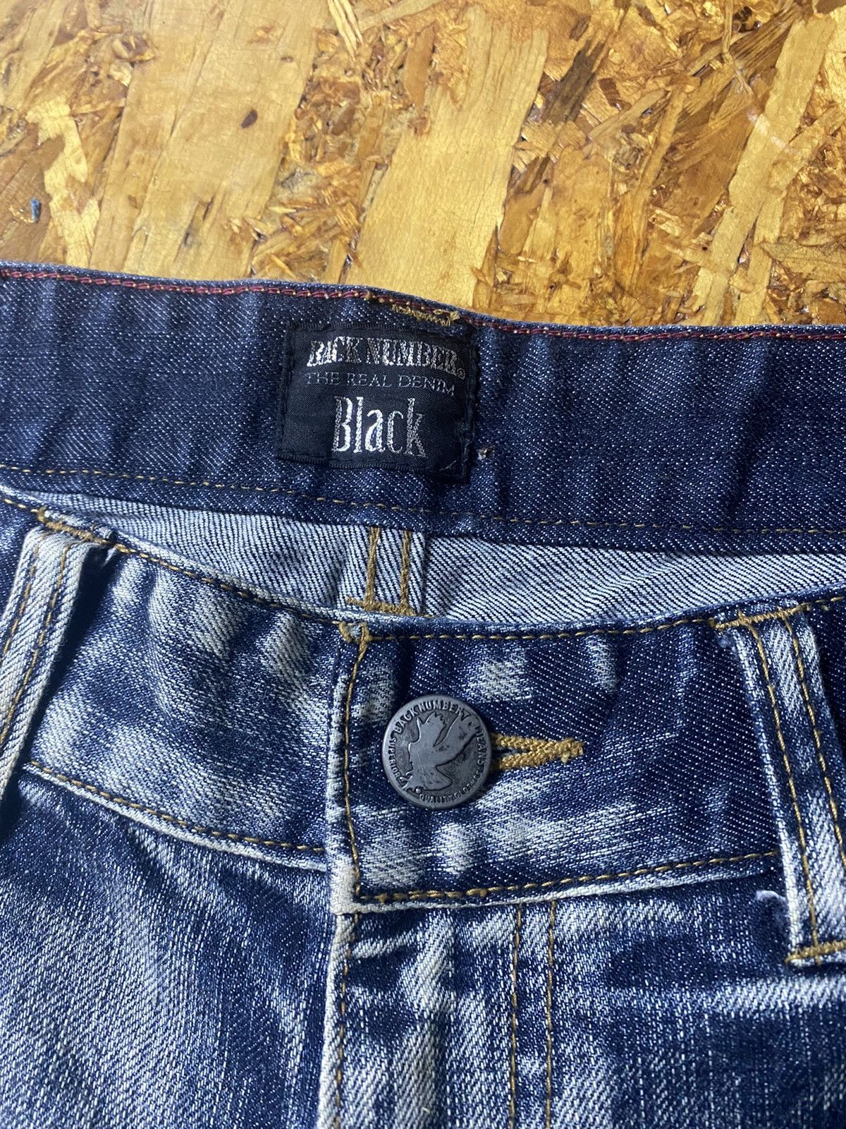 If Six Was Nine × Japanese Brand × Le Grande Bleu (L.G.B.) Japanese Black Back Number The Real Denim Faded Black #78 Size US 32 / EU 48 - 5 Thumbnail