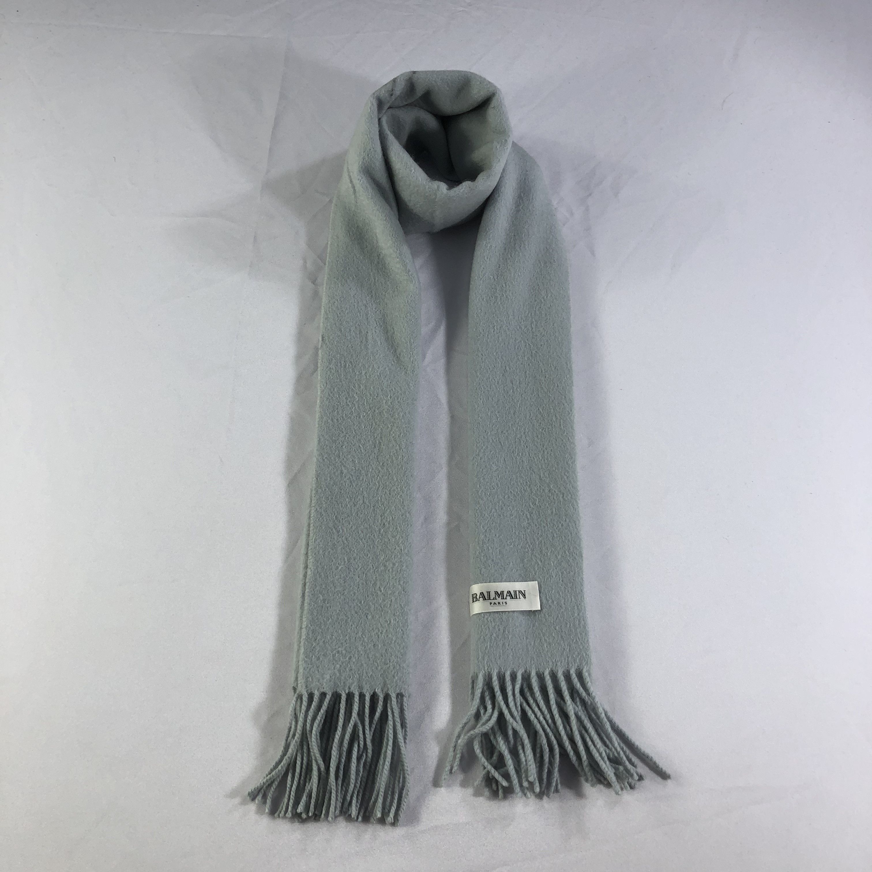 Pierre Balmain Balmain Paris Plain Cashmere Scarf Muffler V1483 Size ONE SIZE - 1 Thumbnail