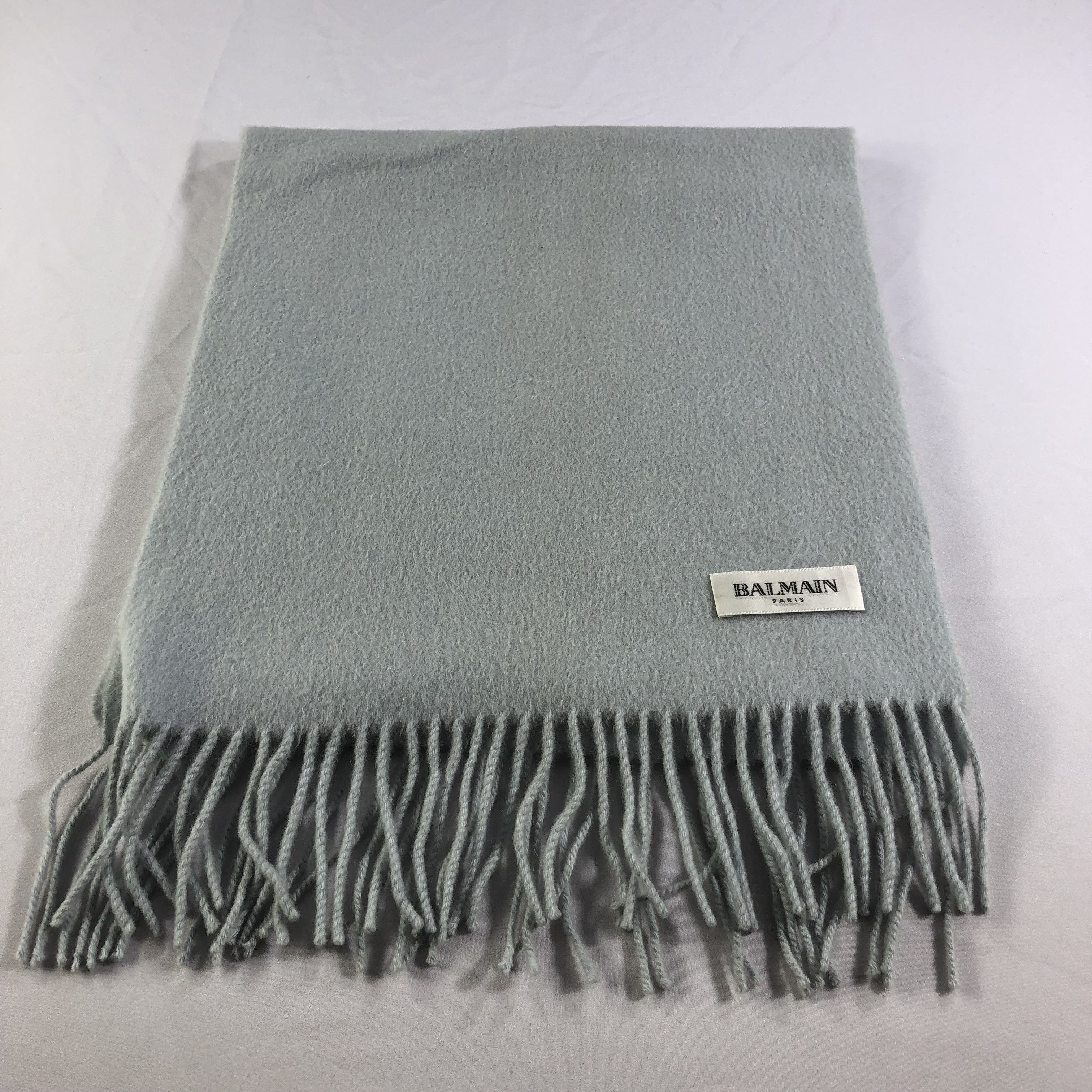 Pierre Balmain Balmain Paris Plain Cashmere Scarf Muffler V1483 Size ONE SIZE - 3 Thumbnail