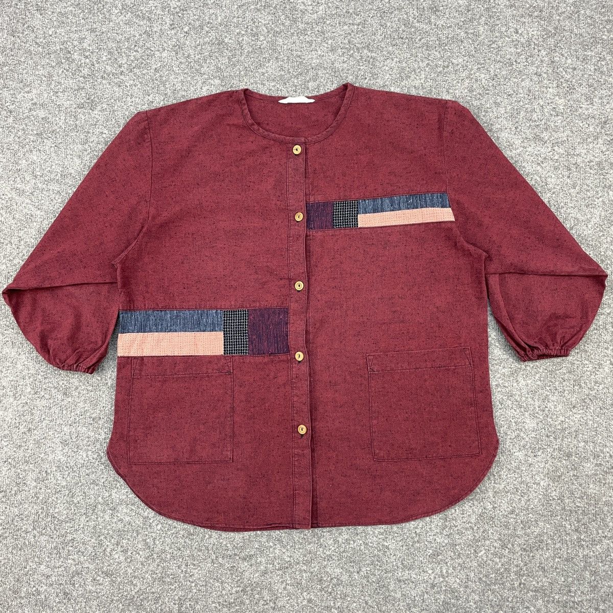 Japanese Brand × Vintage Vintage Japanese Brand Minge Patchworks Button Ups Size L / US 10 / IT 46 - 1 Thumbnail