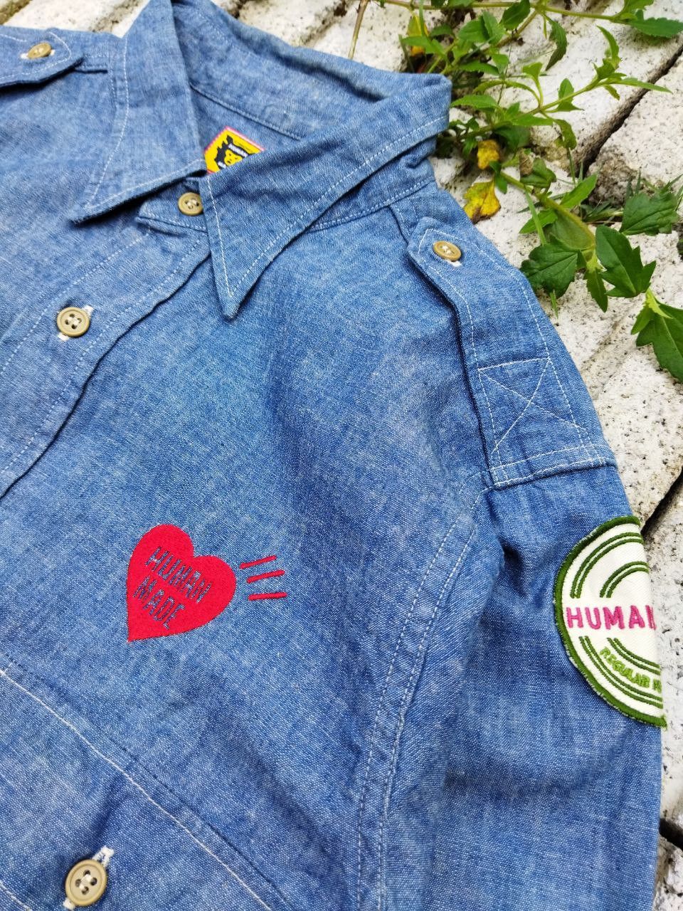 Human Made Japanese Human Made Blue Military Chambray Shirt Size US L / EU 52-54 / 3 - 7 Thumbnail