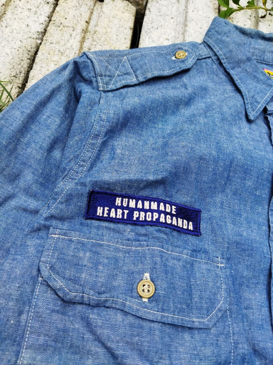 Human Made Japanese Human Made Blue Military Chambray Shirt Size US L / EU 52-54 / 3 - 6 Thumbnail
