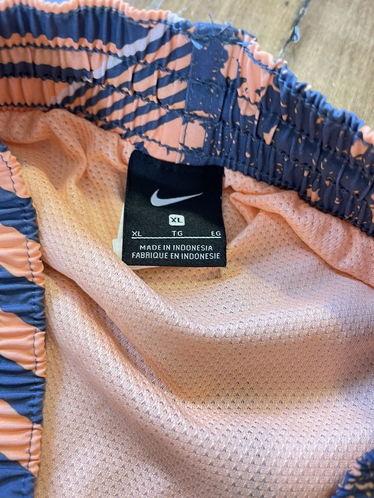 Nike Nike Geometric Print Lined Swim Trunks Pockets Size US 36 / EU 52 - 3 Thumbnail