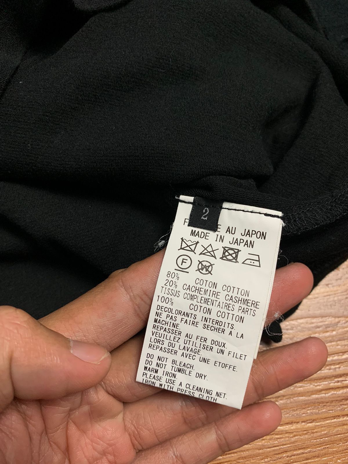 Yohji Yamamoto Rismat By Yohji Yamamoto Vneck Knit Two Layer LS Size US L / EU 52-54 / 3 - 6 Thumbnail