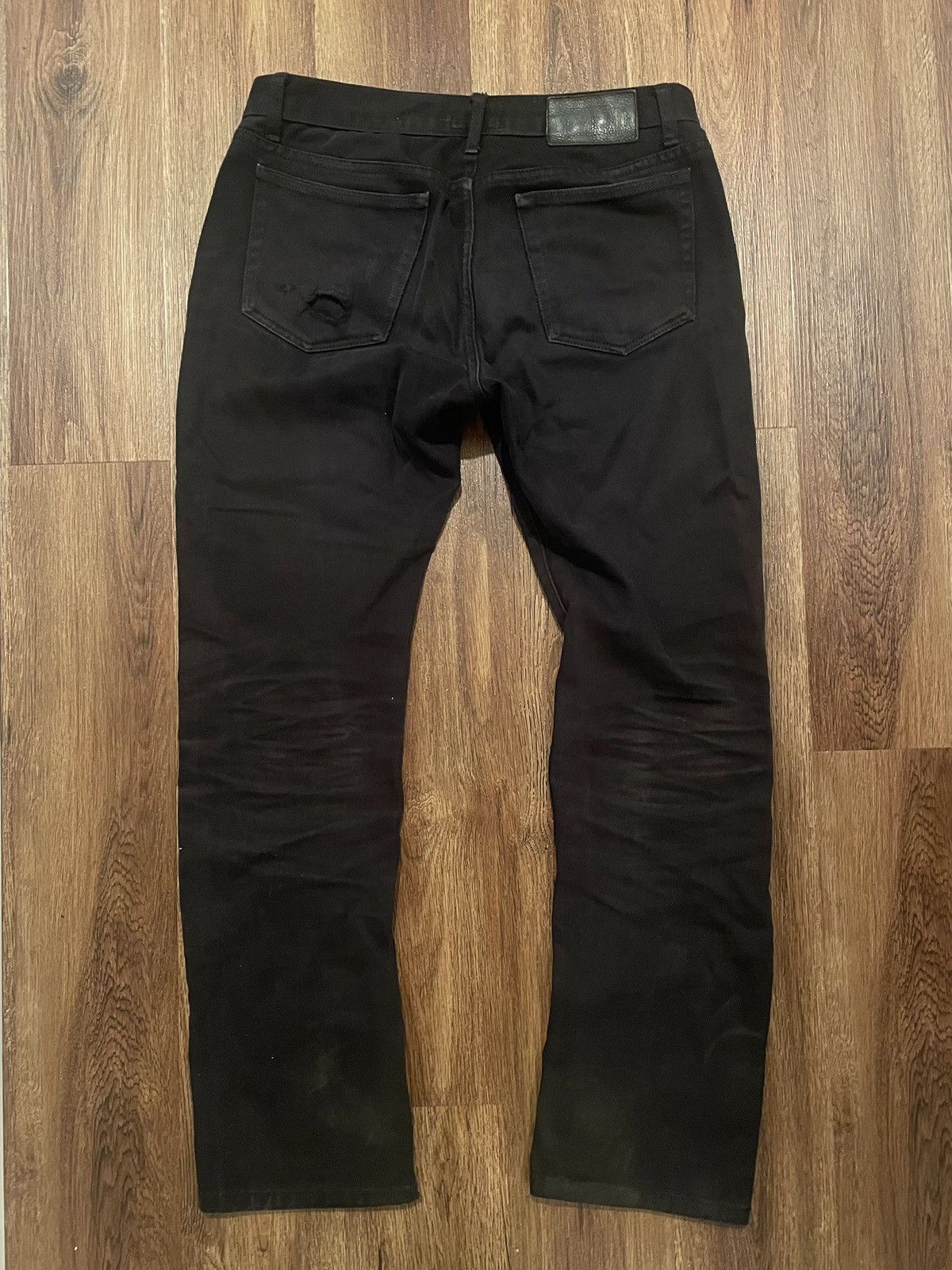 Other Stussy Faded Black Distressed Denim 31x32 Size US 31 - 9 Thumbnail