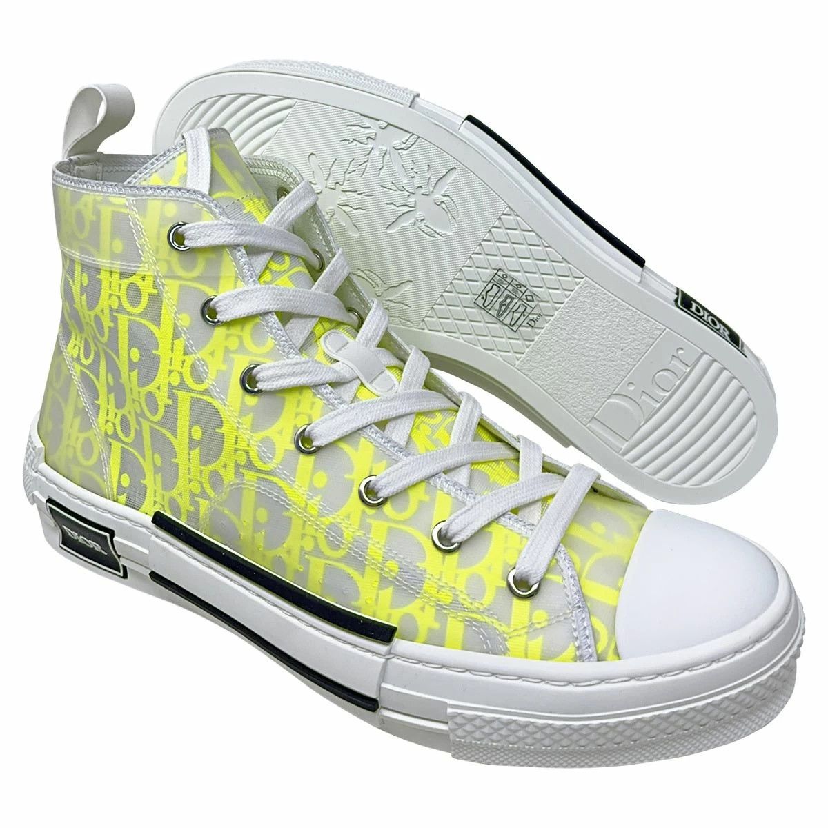 Dior B23 Leopard Sneakers in Yellow Size US 13 / EU 46 - 1 Thumbnail