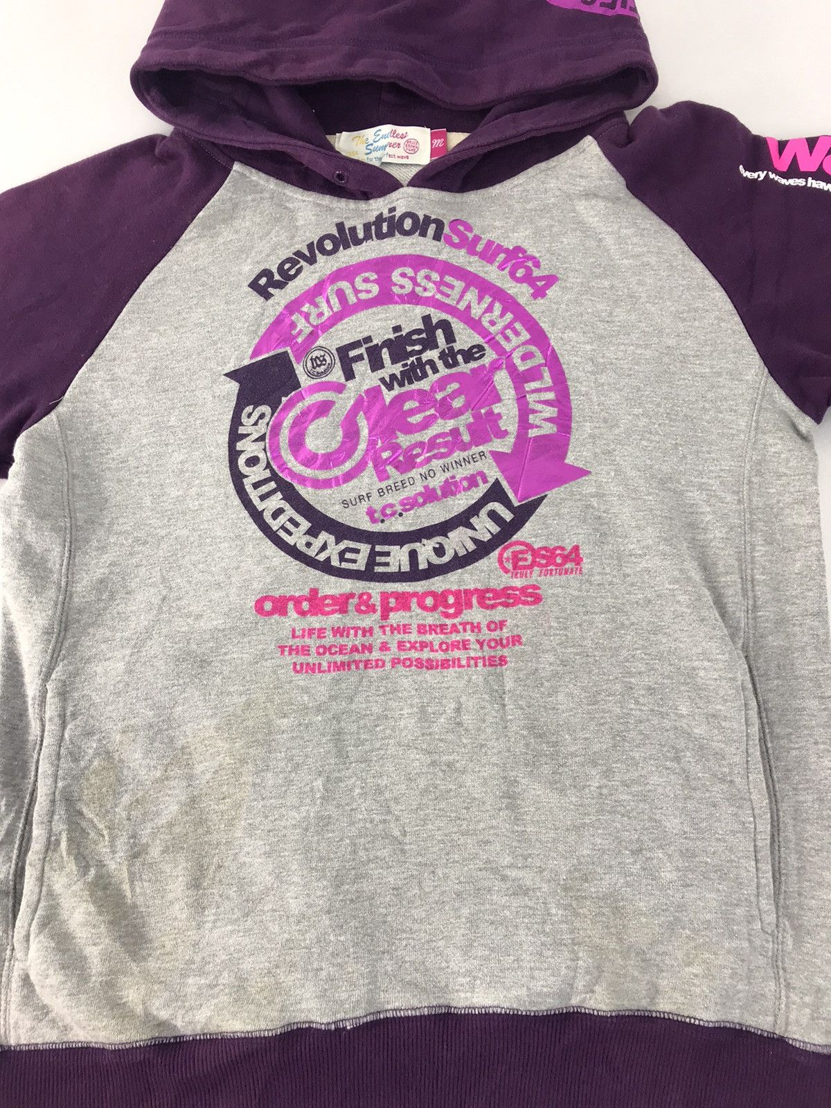 Japanese Brand The Endless Summer Revolution Surf64 Hoodies Winter Wear Size S / US 4 / IT 40 - 3 Thumbnail