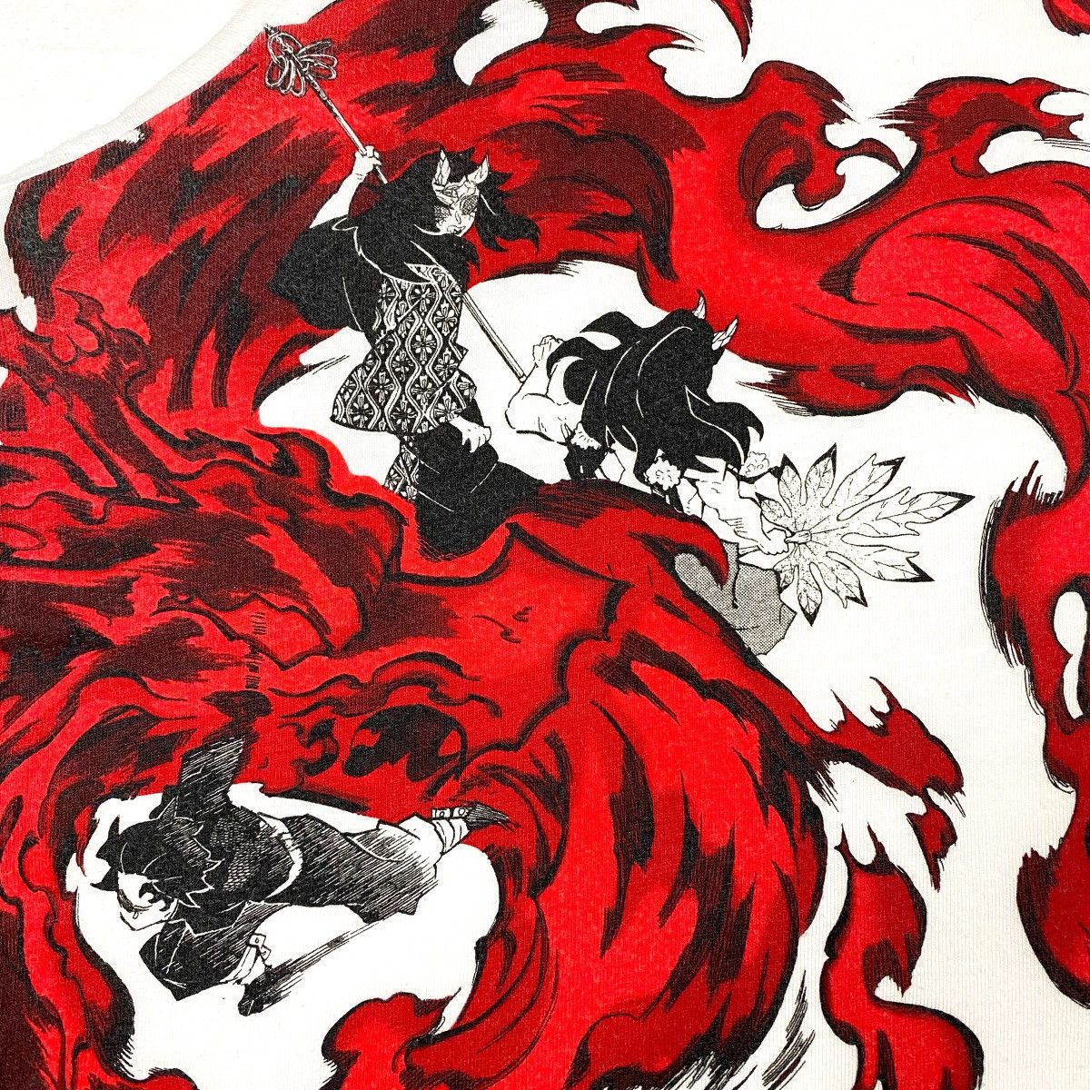 Anime × Cartoon Network × Japanese Brand KIMETSU NO YAIBA DEMON SLAYER ANIME HINOKAMI KAGURA T SHIRT Size US XL / EU 56 / 4 - 3 Thumbnail