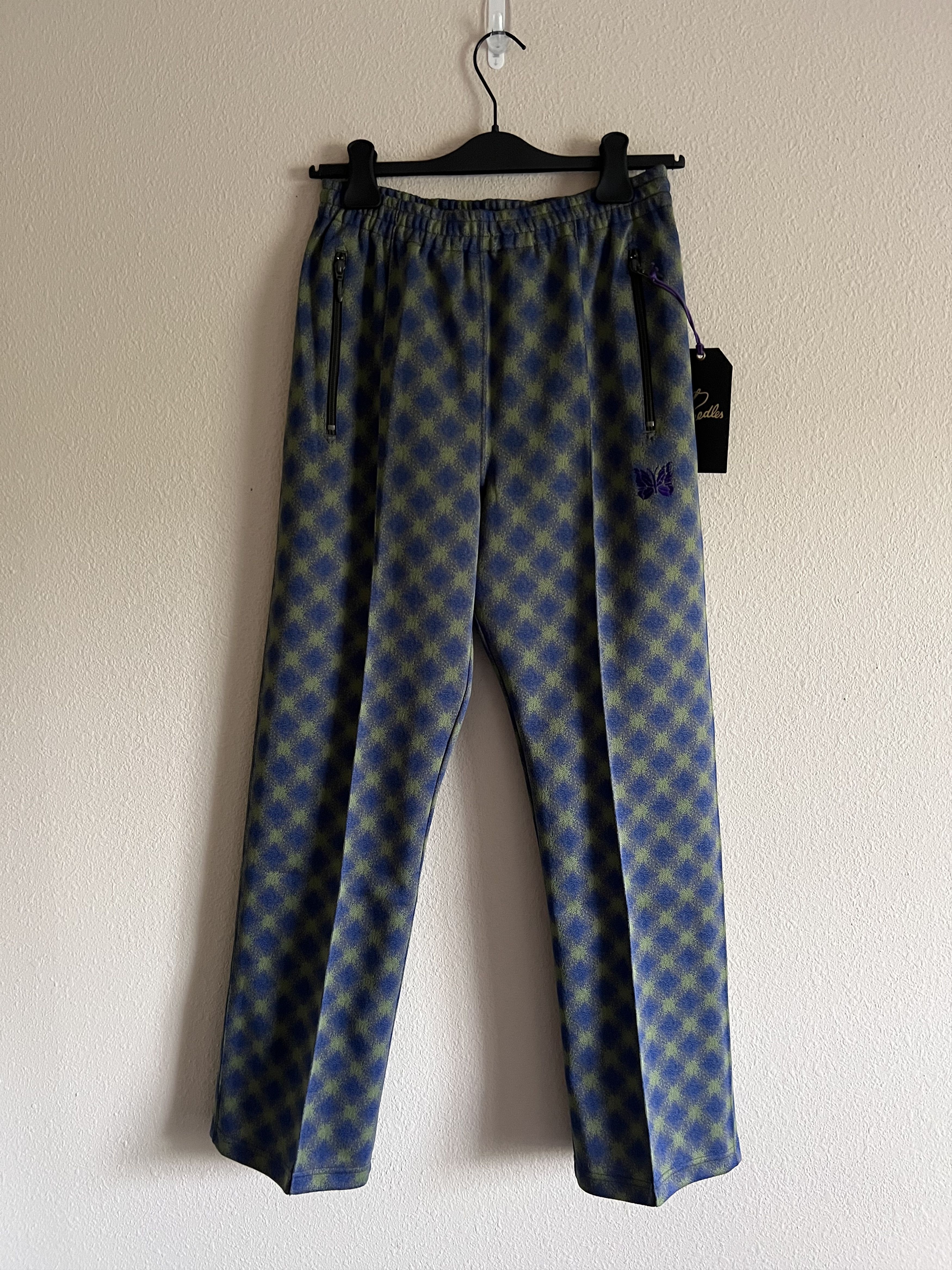 Needles Needles Poly Track Pants in Olive and Blue Size US 30 / EU 46 - 1 Thumbnail