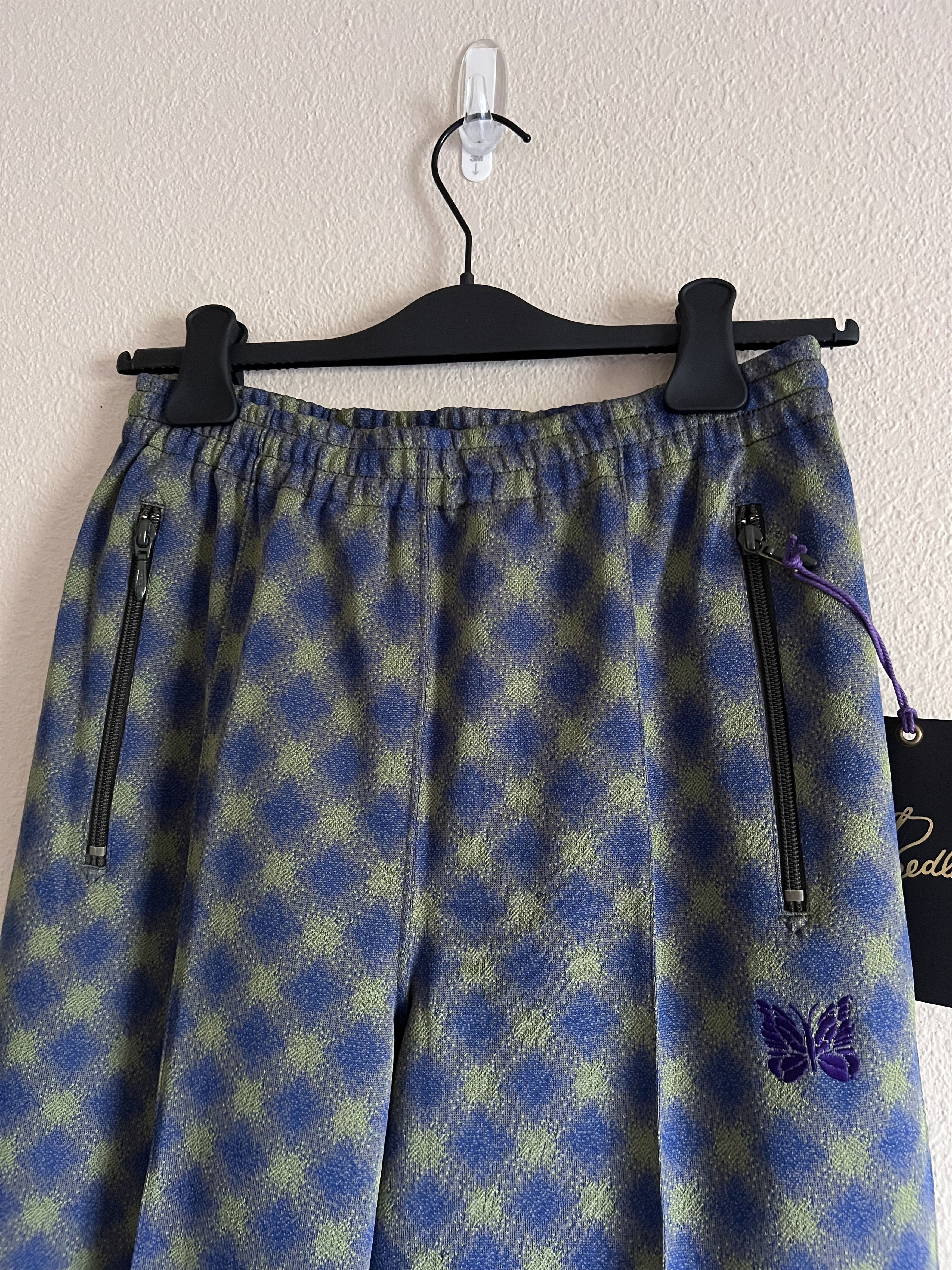 Needles Needles Poly Track Pants in Olive and Blue Size US 30 / EU 46 - 2 Thumbnail