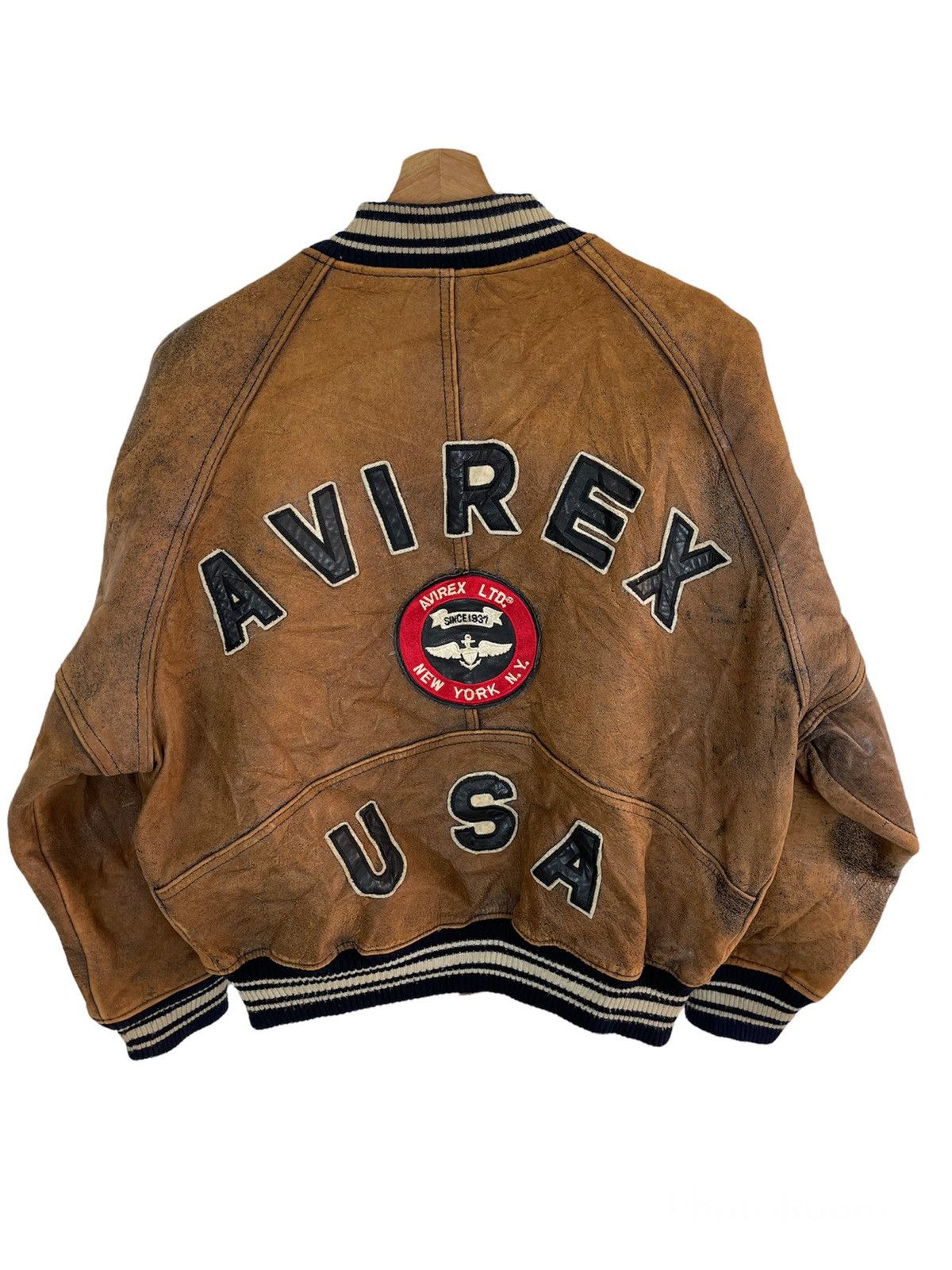 Avirex 🔥MUST GONE🔥Vintage AVIREX NEW YORK USA HORSEHIDE Leather J Size US M / EU 48-50 / 2 - 1 Thumbnail