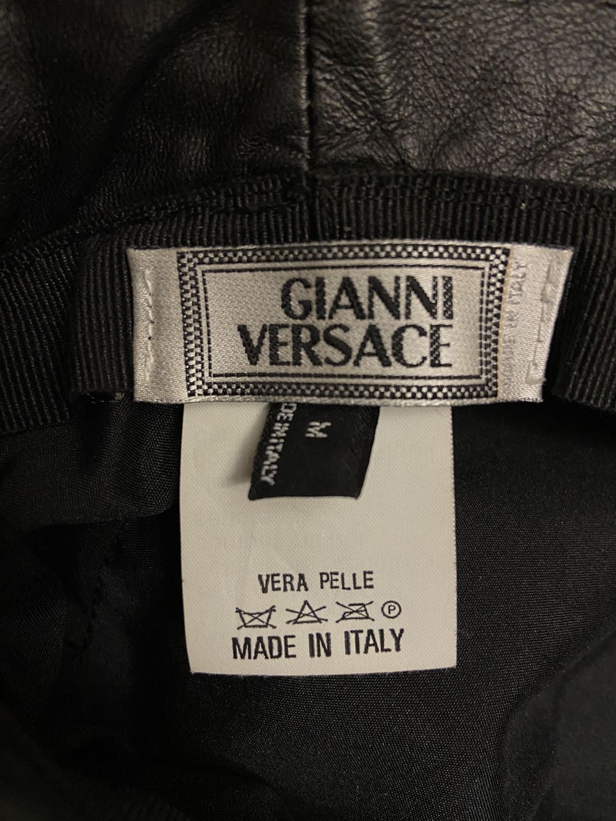Versace gianni versace greek key vintage leather bucket hat Size ONE SIZE - 4 Thumbnail