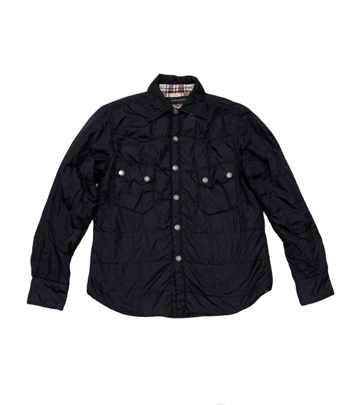 Dsquared2 Dsquared2 Quilted Jacket Tartan Double Pocket Design Size US S / EU 44-46 / 1 - 1 Thumbnail