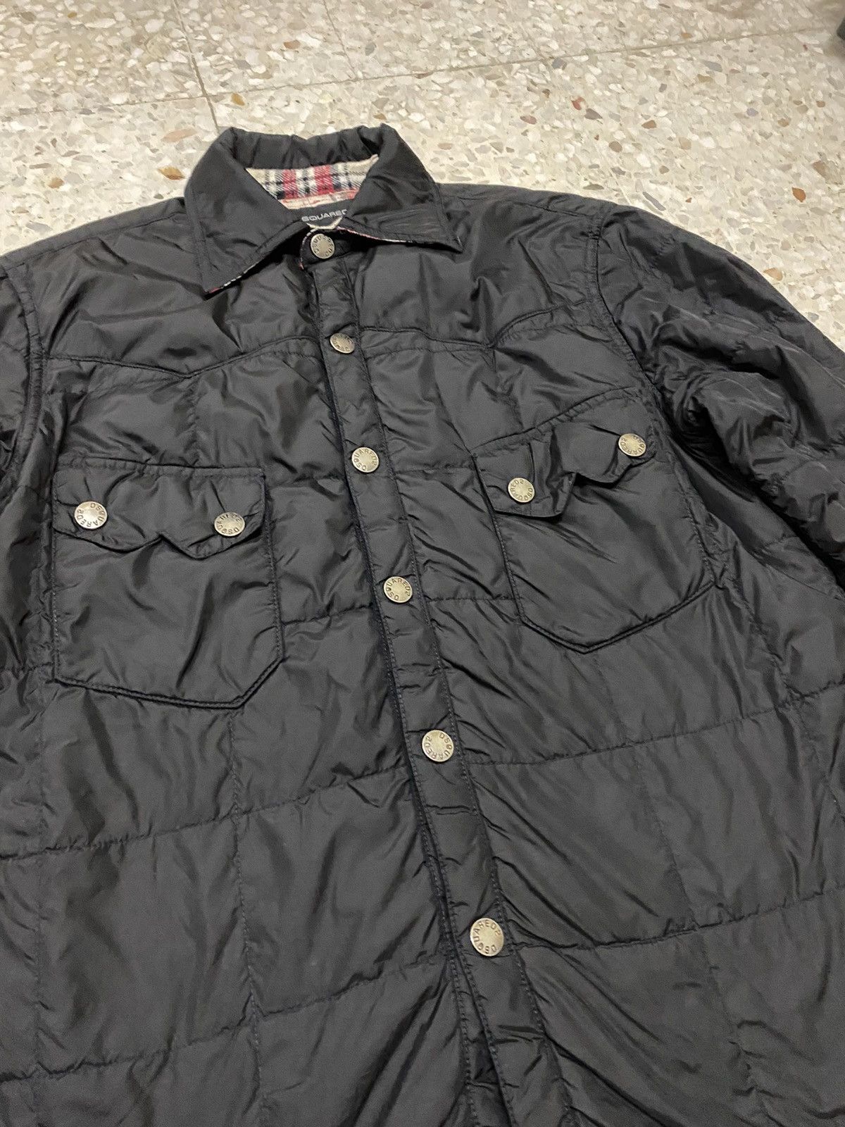 Dsquared2 Dsquared2 Quilted Jacket Tartan Double Pocket Design Size US S / EU 44-46 / 1 - 5 Thumbnail